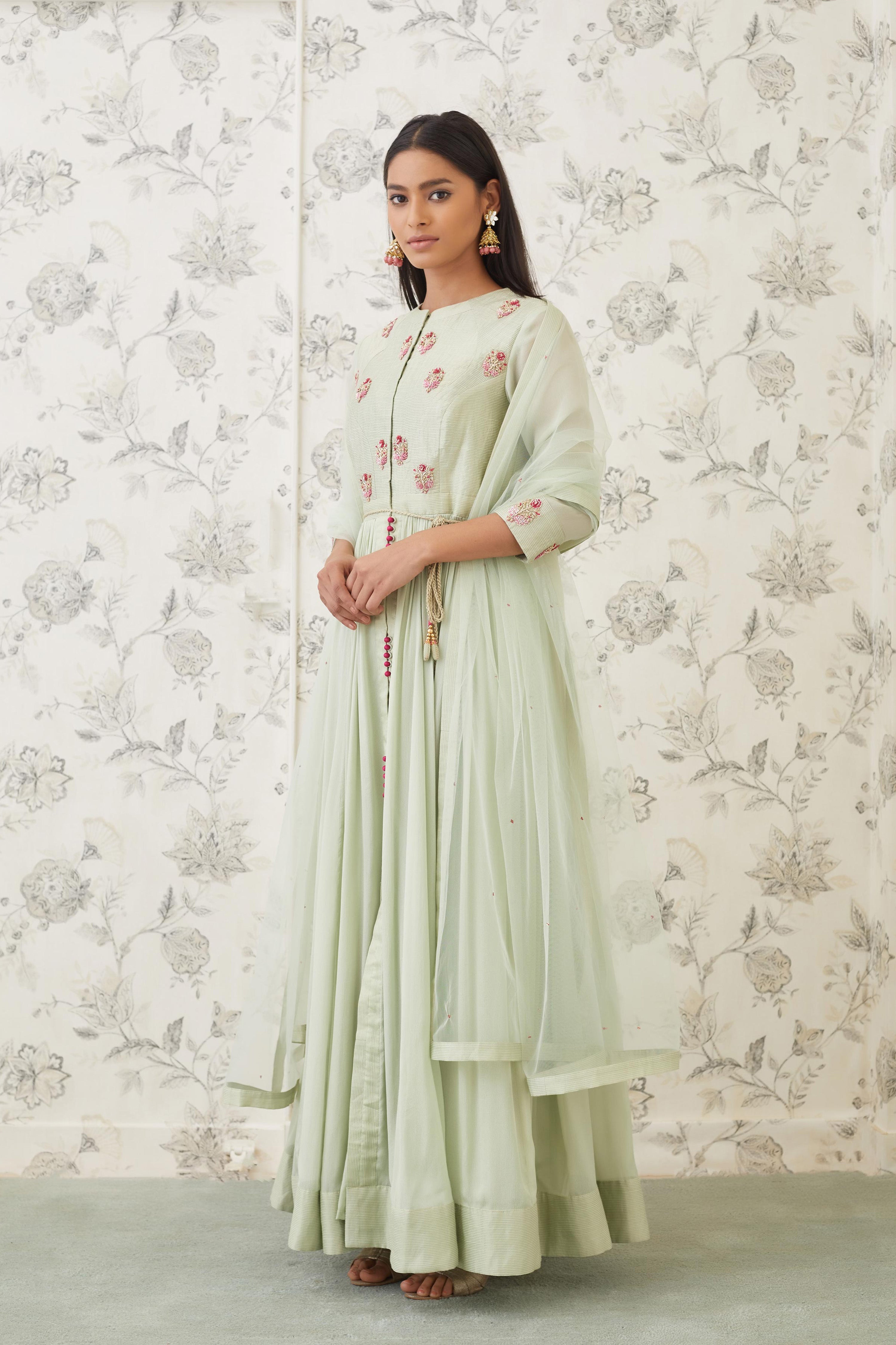 Sea Green Anarkali Set