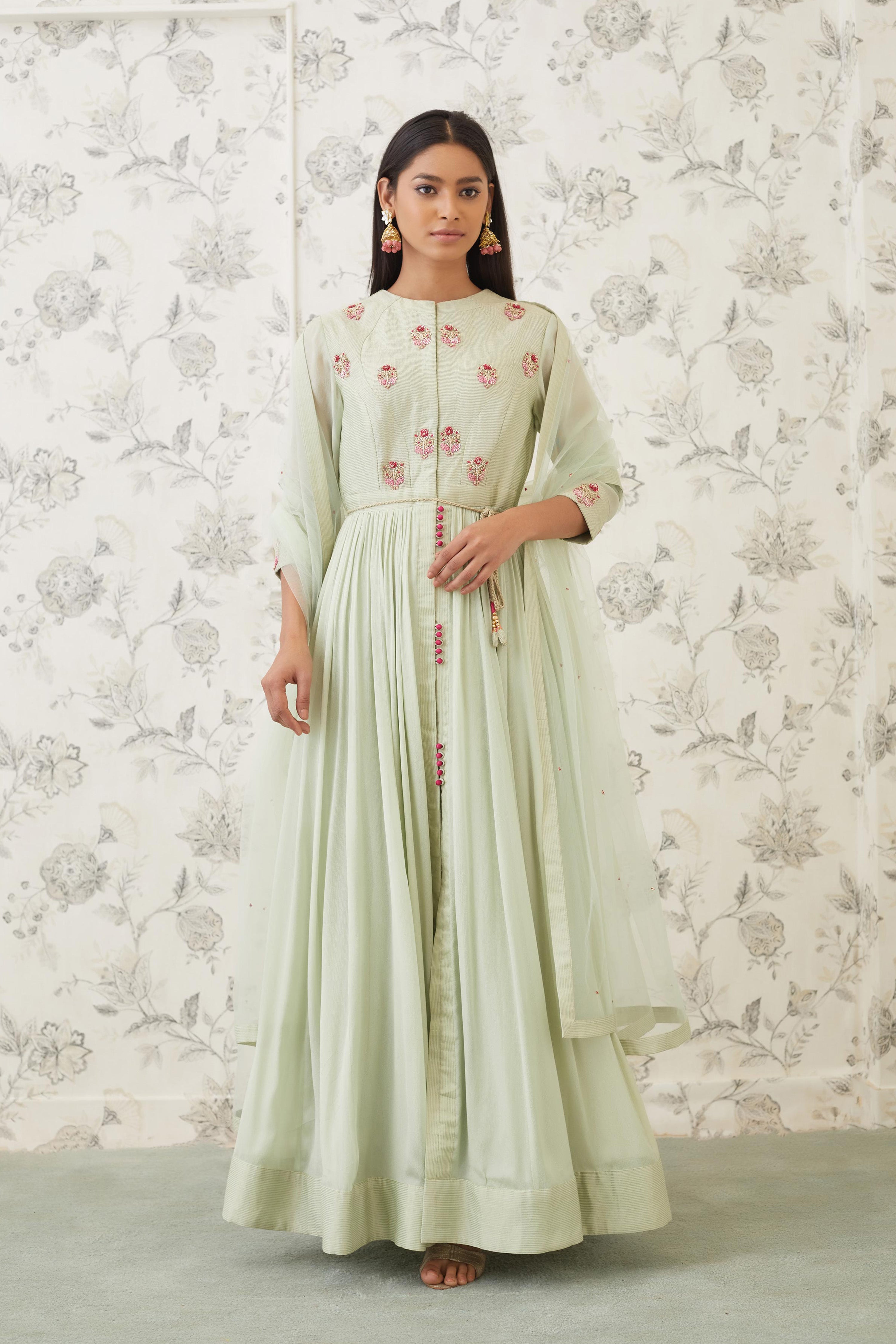 Sea Green Anarkali Set