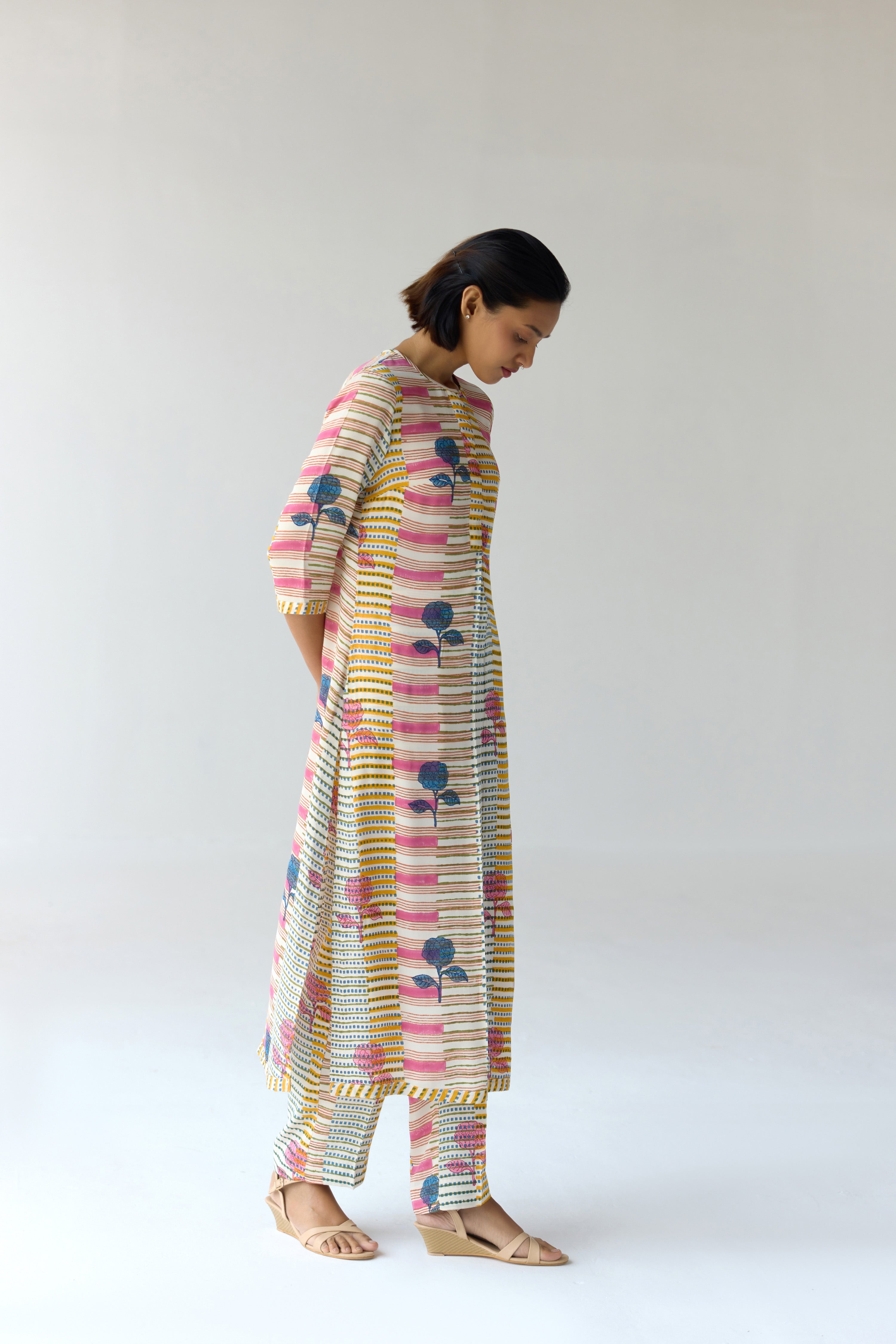 Multicoloured Kurta Set