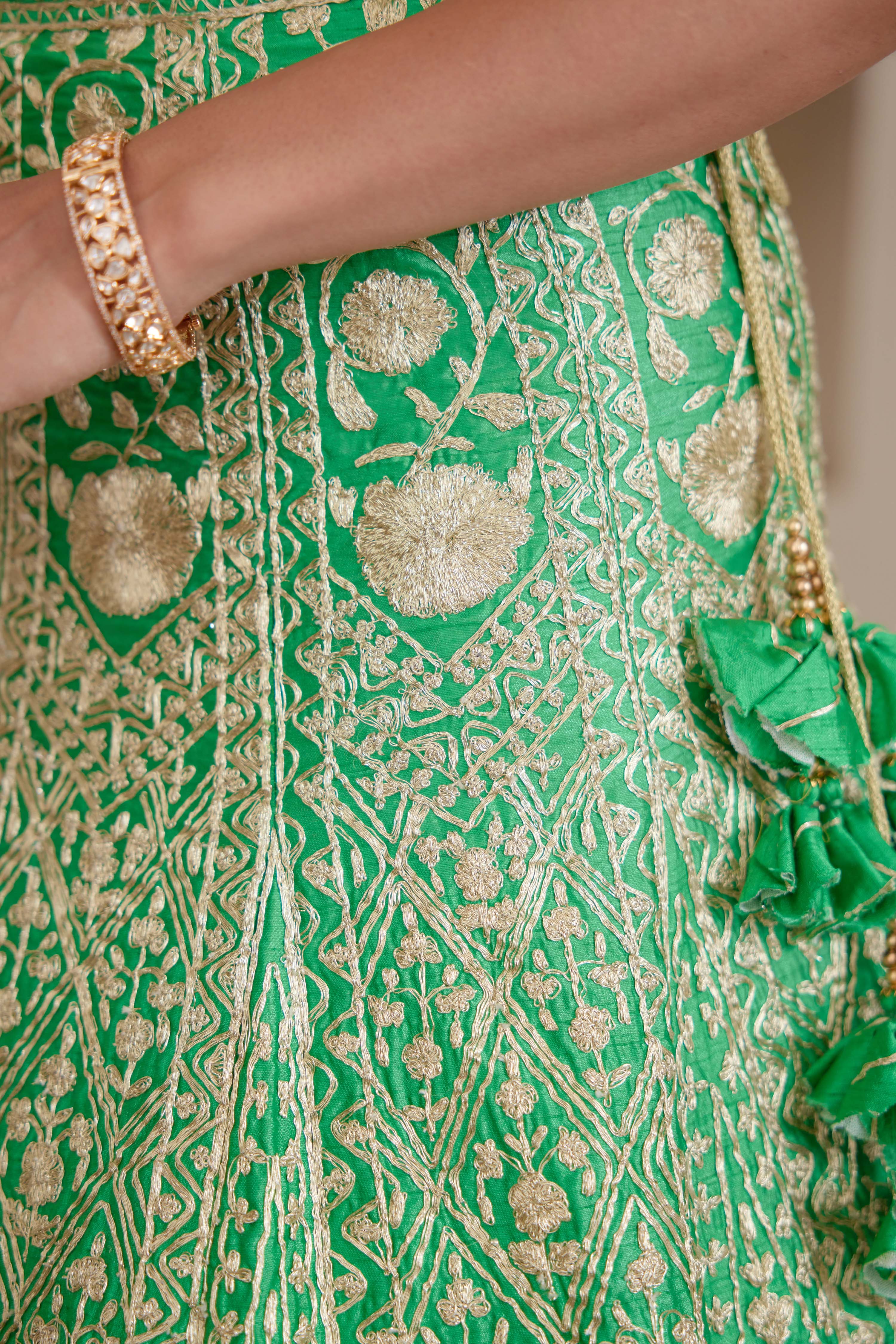 Green Lehenga Set