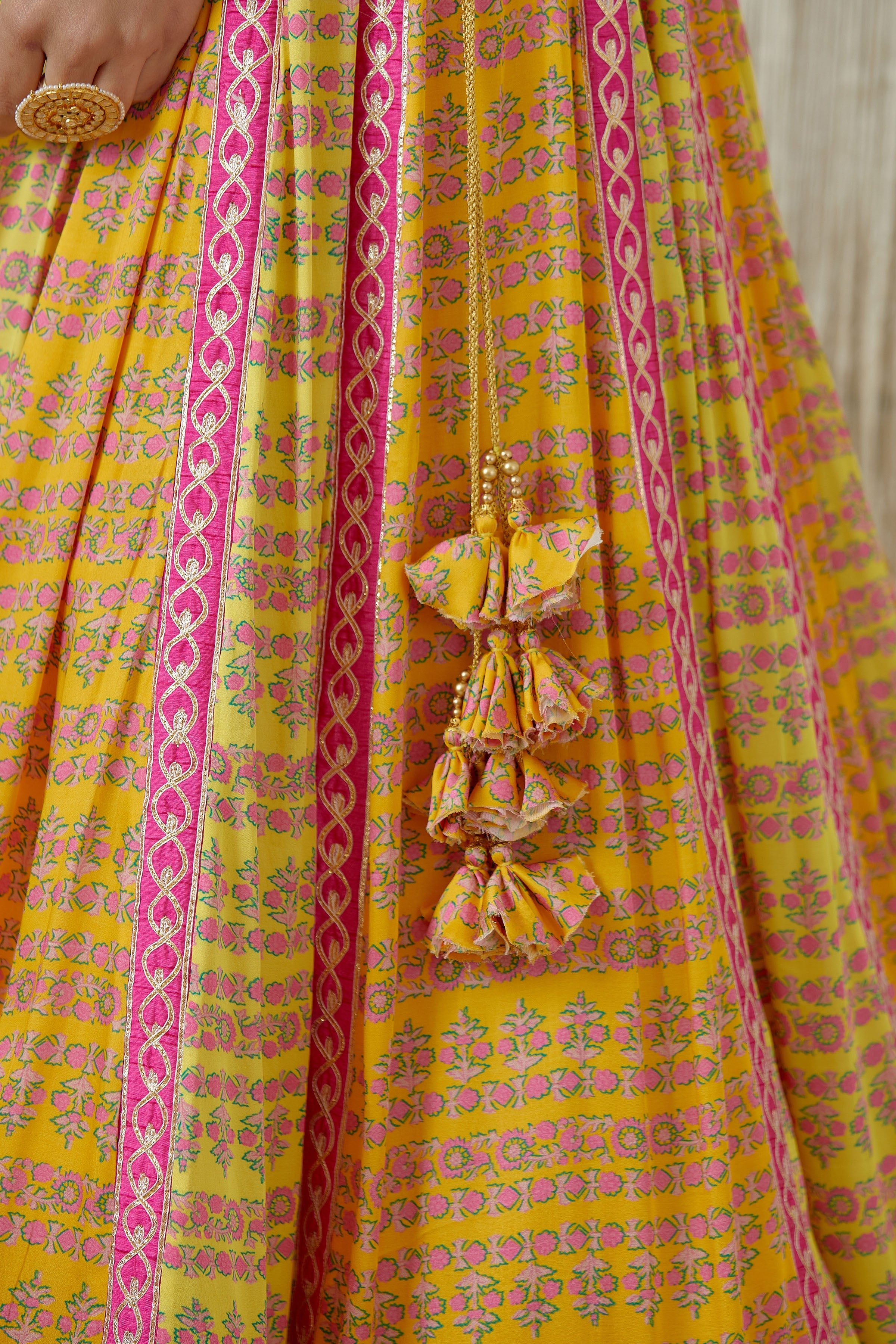 Mustard Yellow Lehenga set