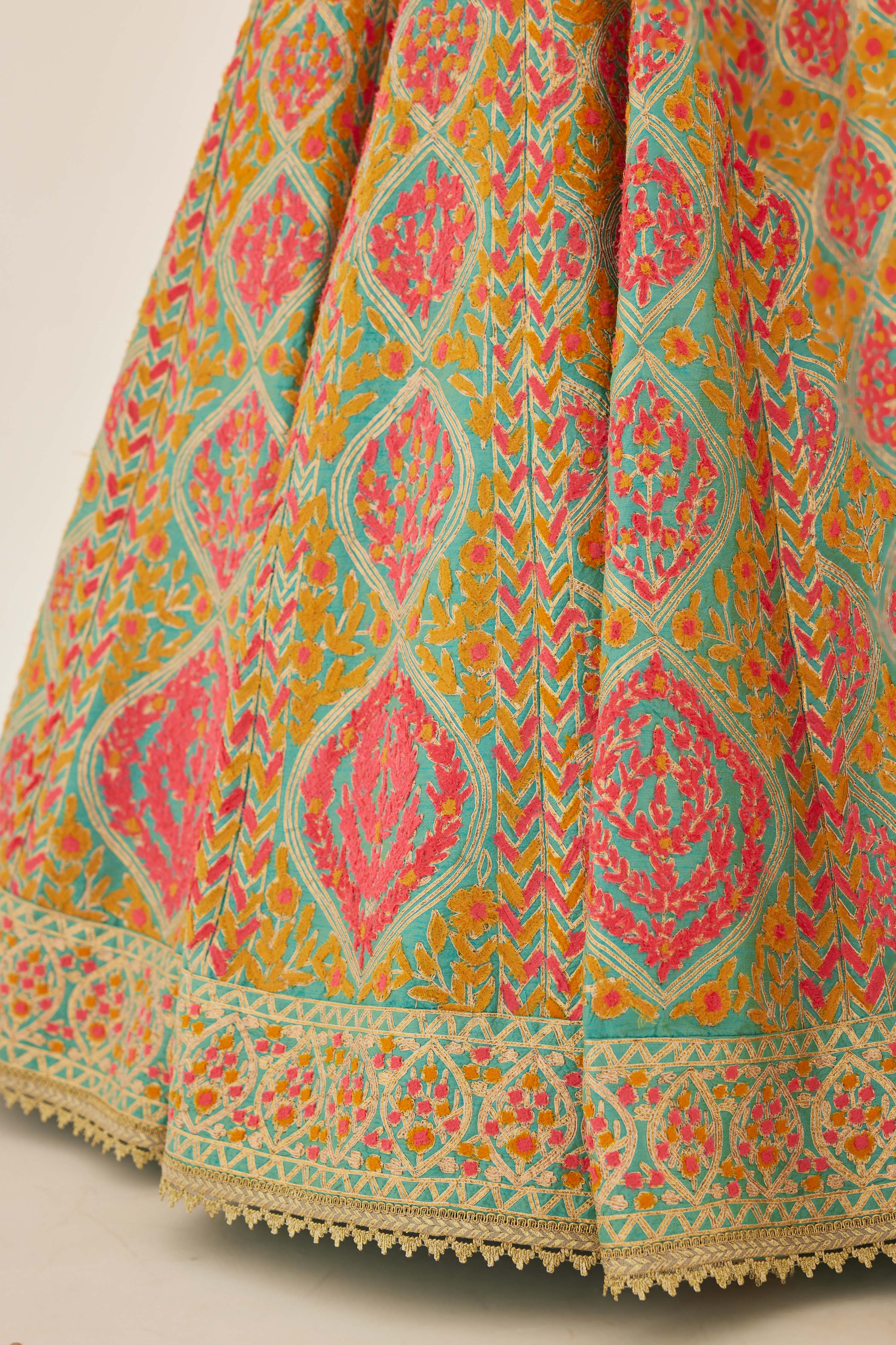 Capri Blue Lehenga Set