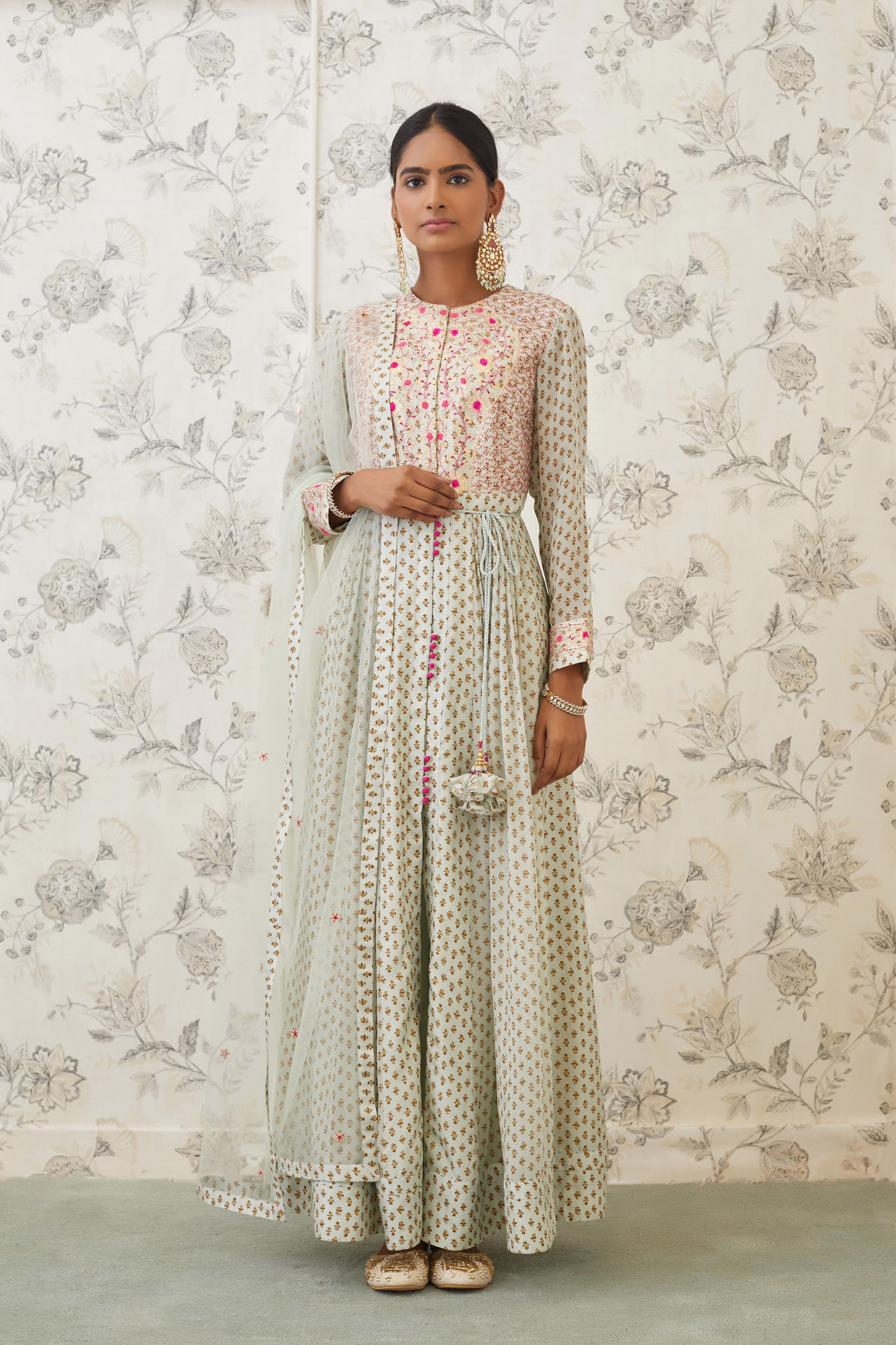 Sea Green Anarkali Set