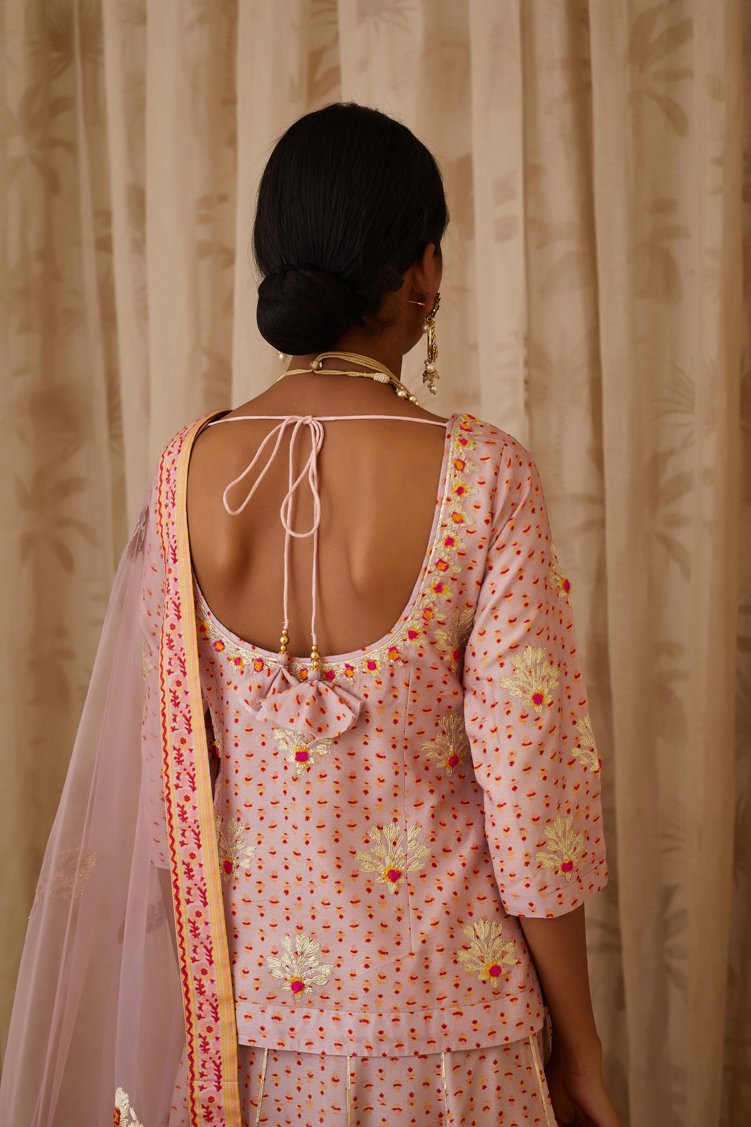 Light Lavender Short Kurta Set