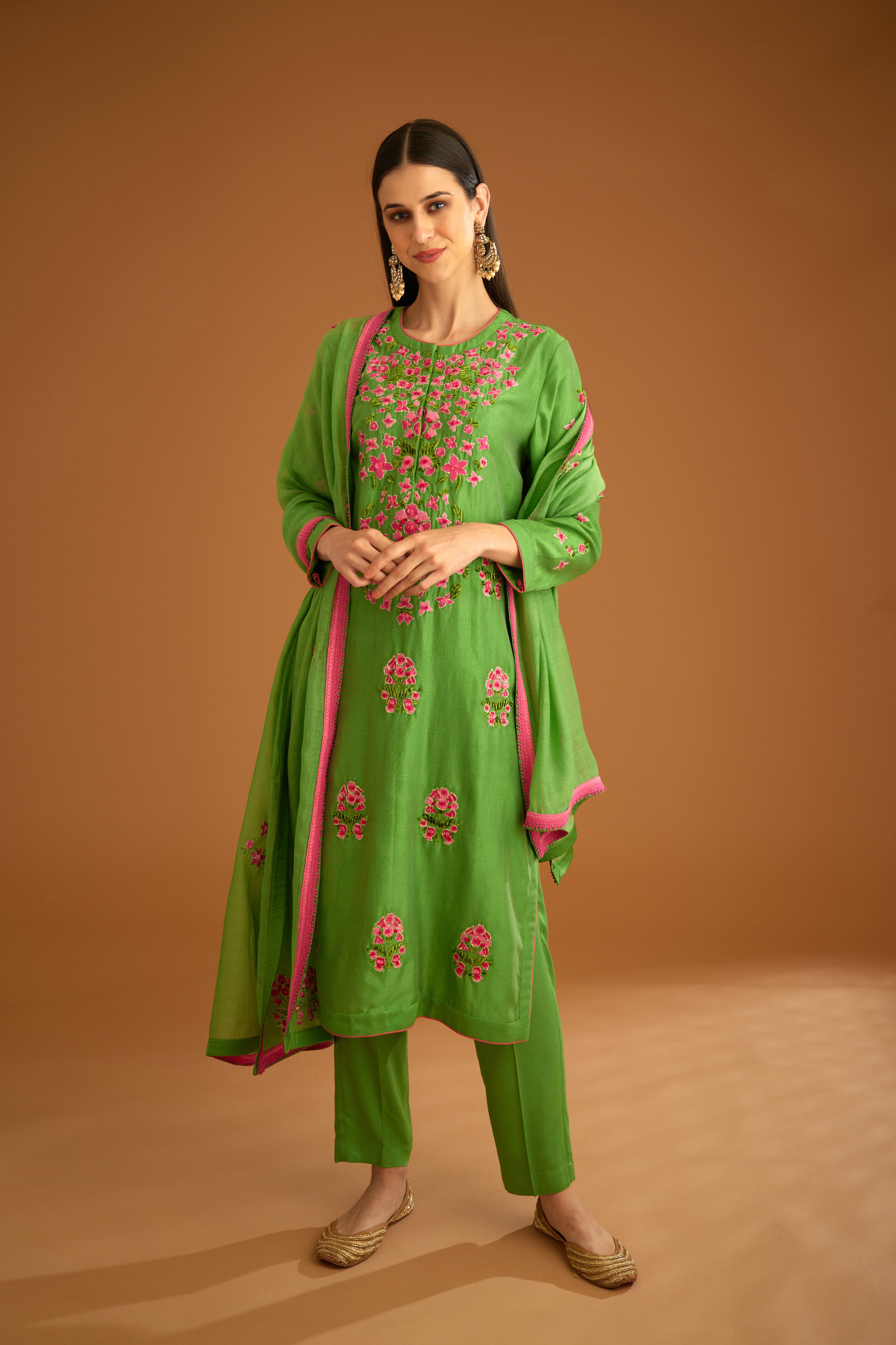 Green Kurta Set