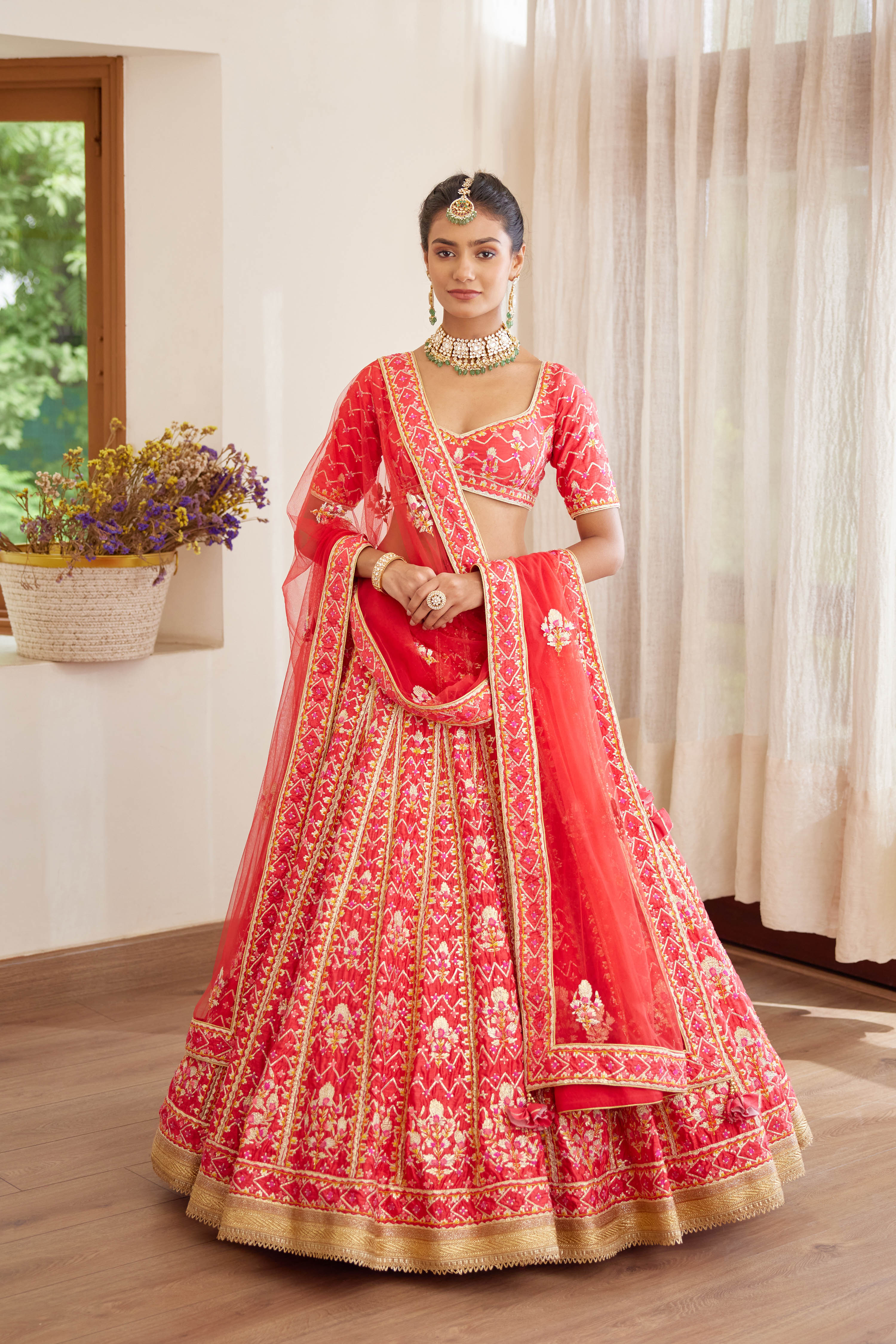 Red Lehenga Set
