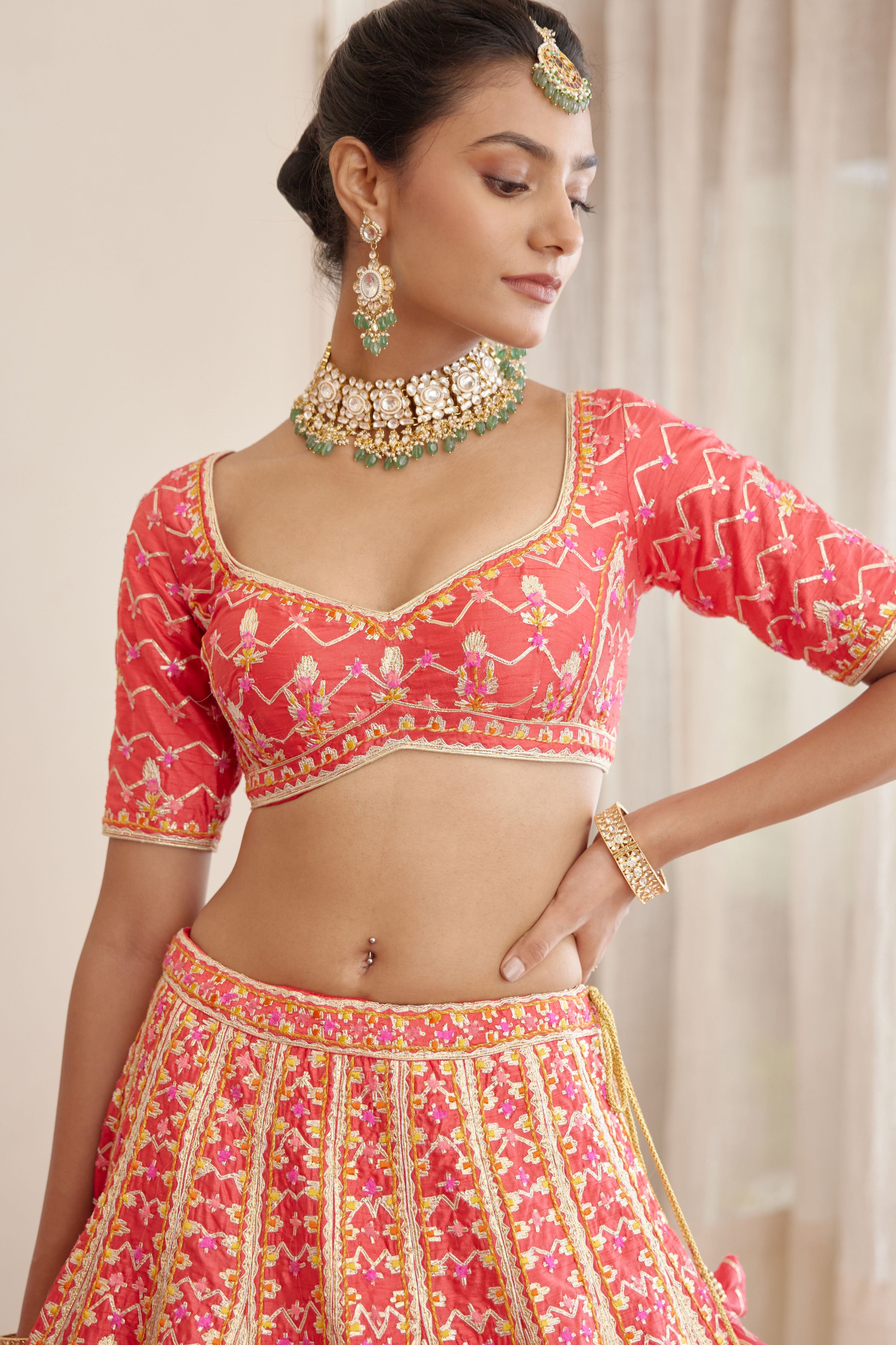 Red Lehenga Set