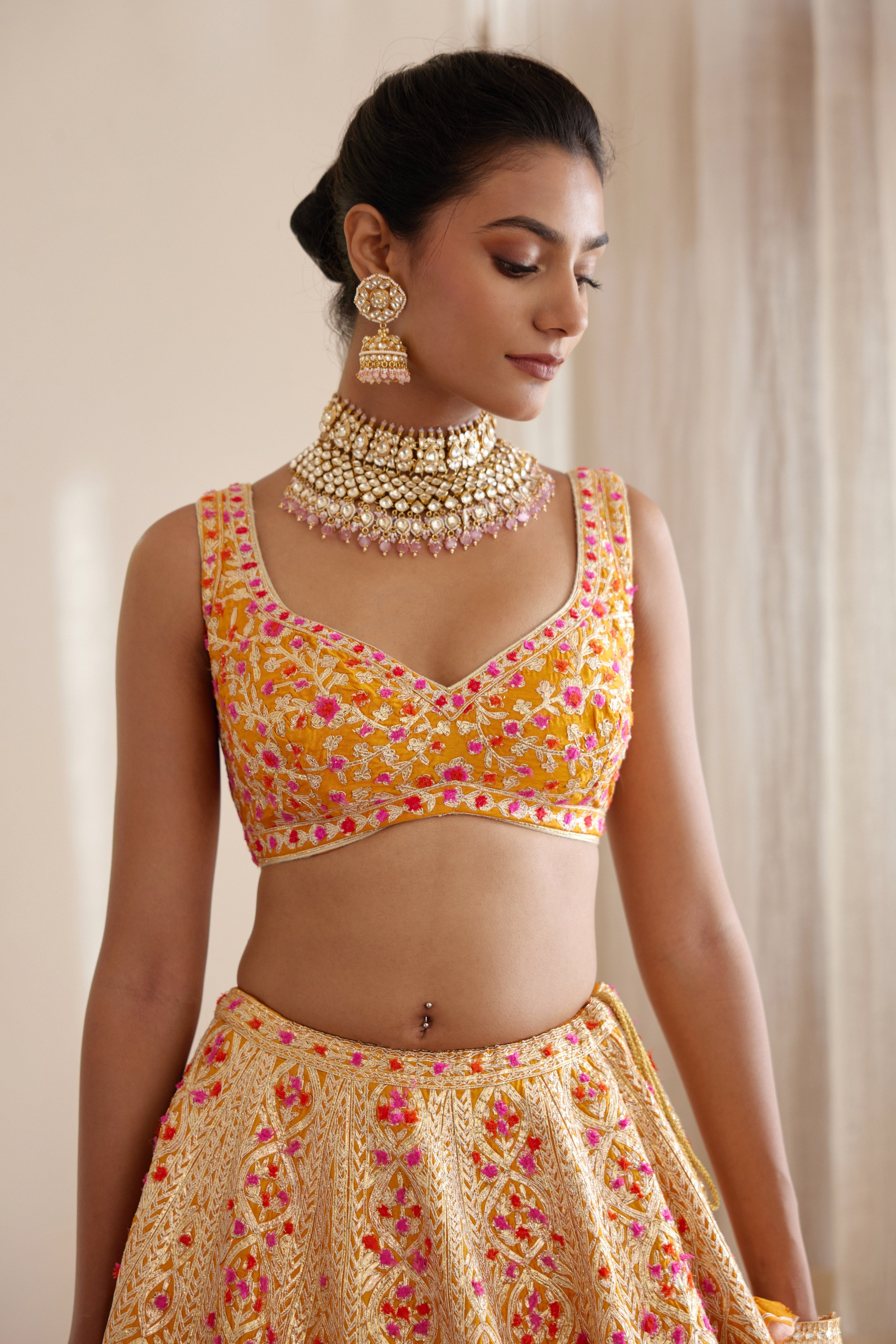Turmeric Yellow Lehenga Set