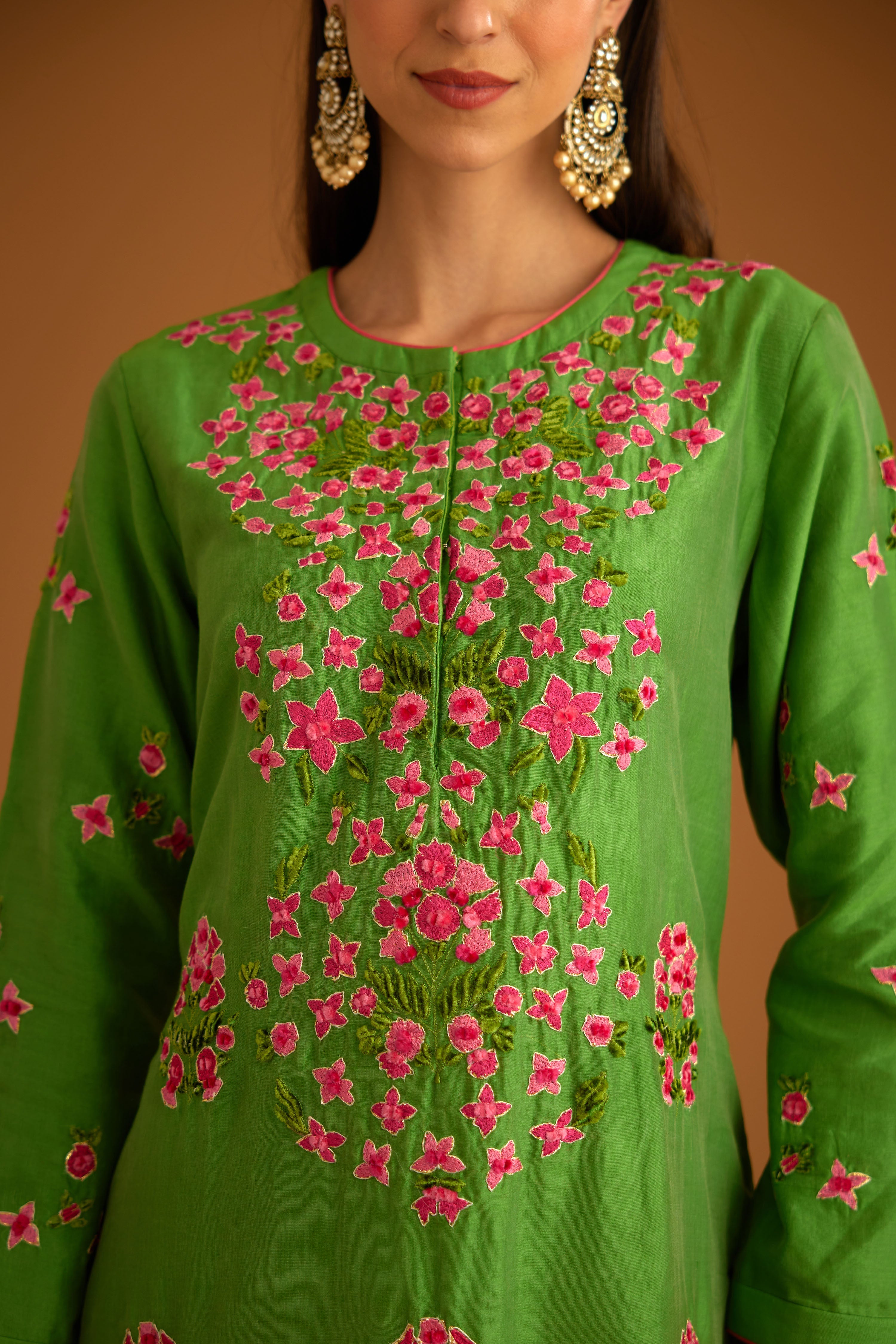 Green Kurta Set