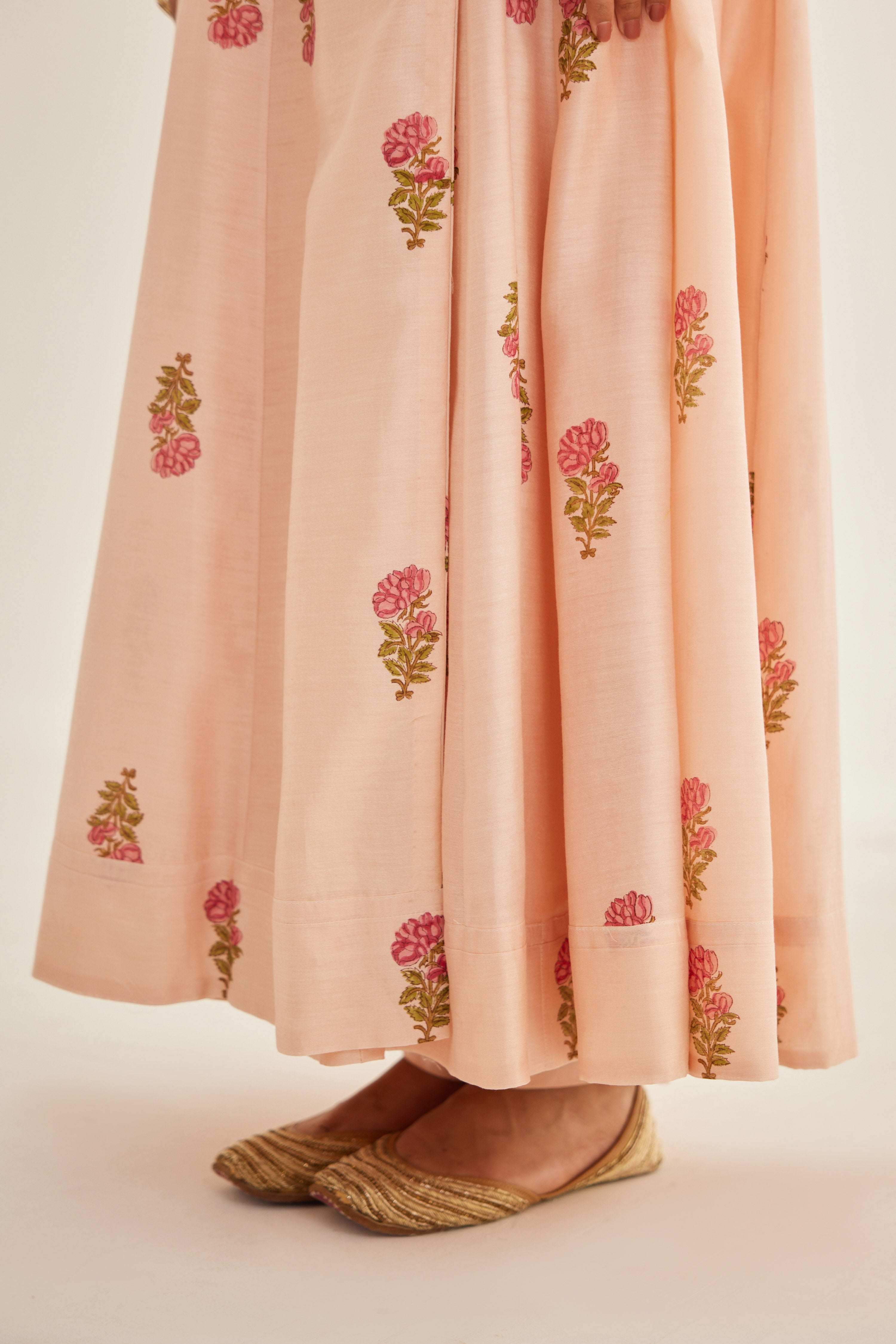 Shell Pink Angrakha Set