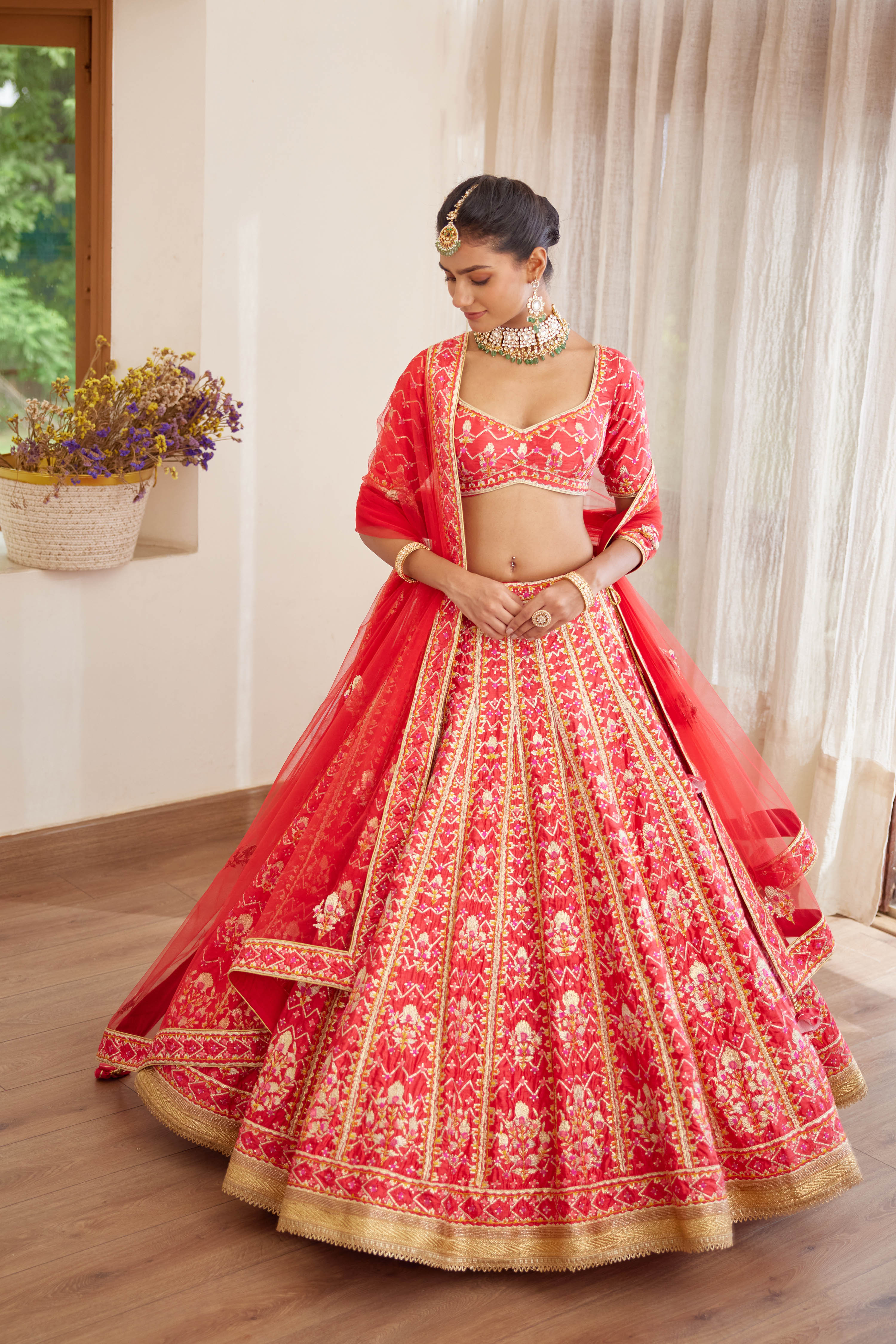 Red Lehenga Set