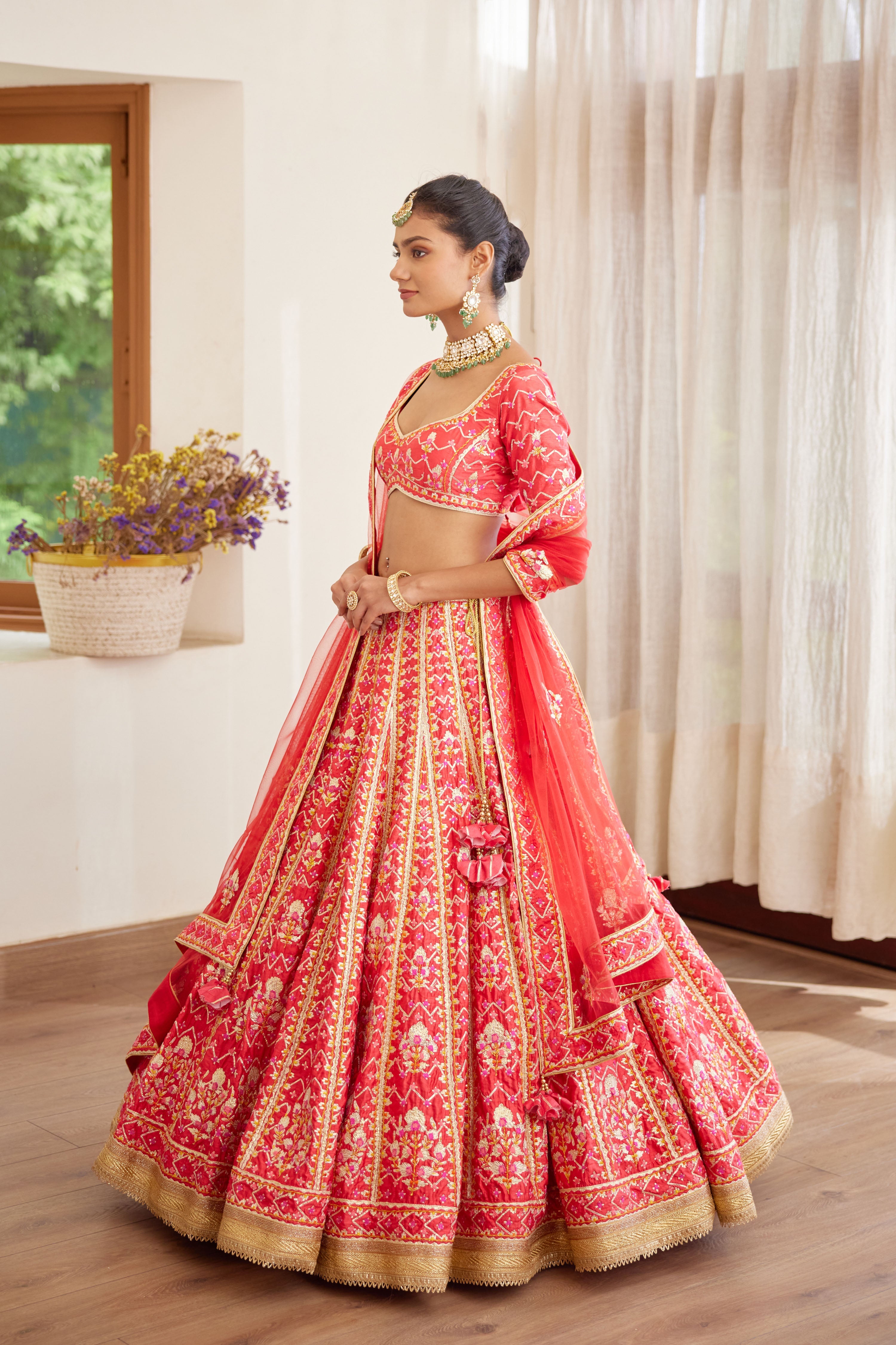 Red Lehenga Set
