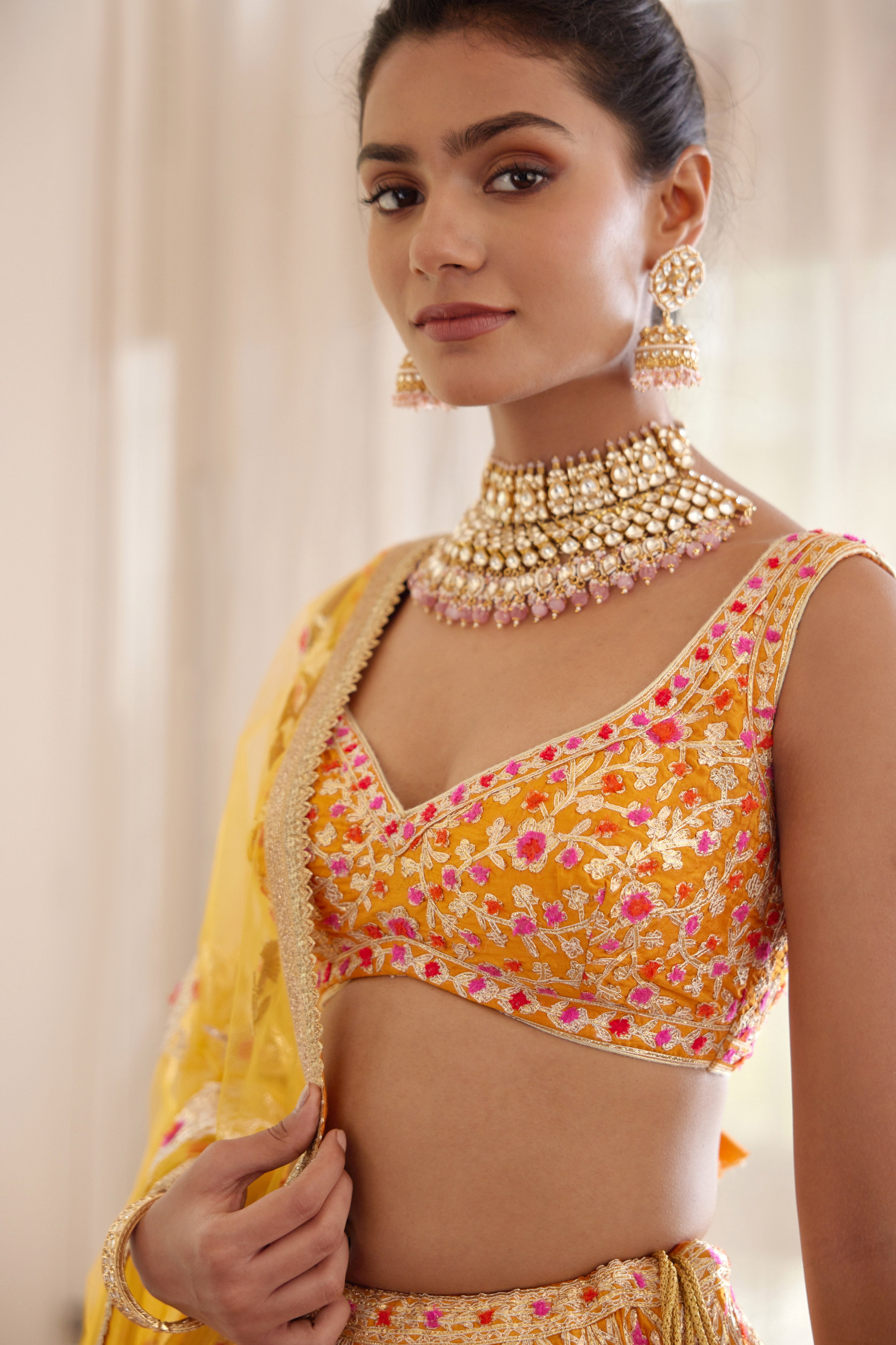 Turmeric Yellow Lehenga Set