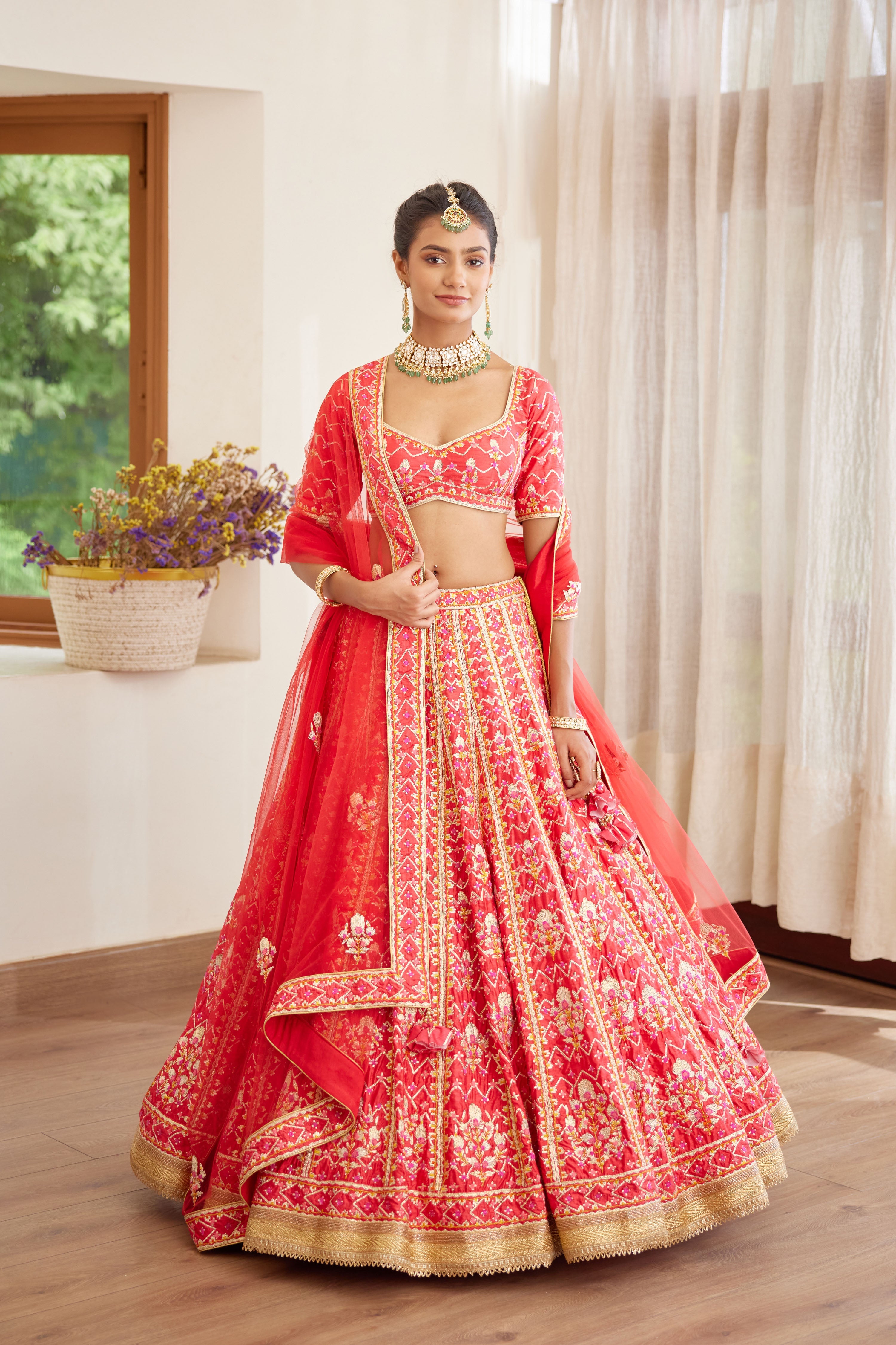 Red Lehenga Set
