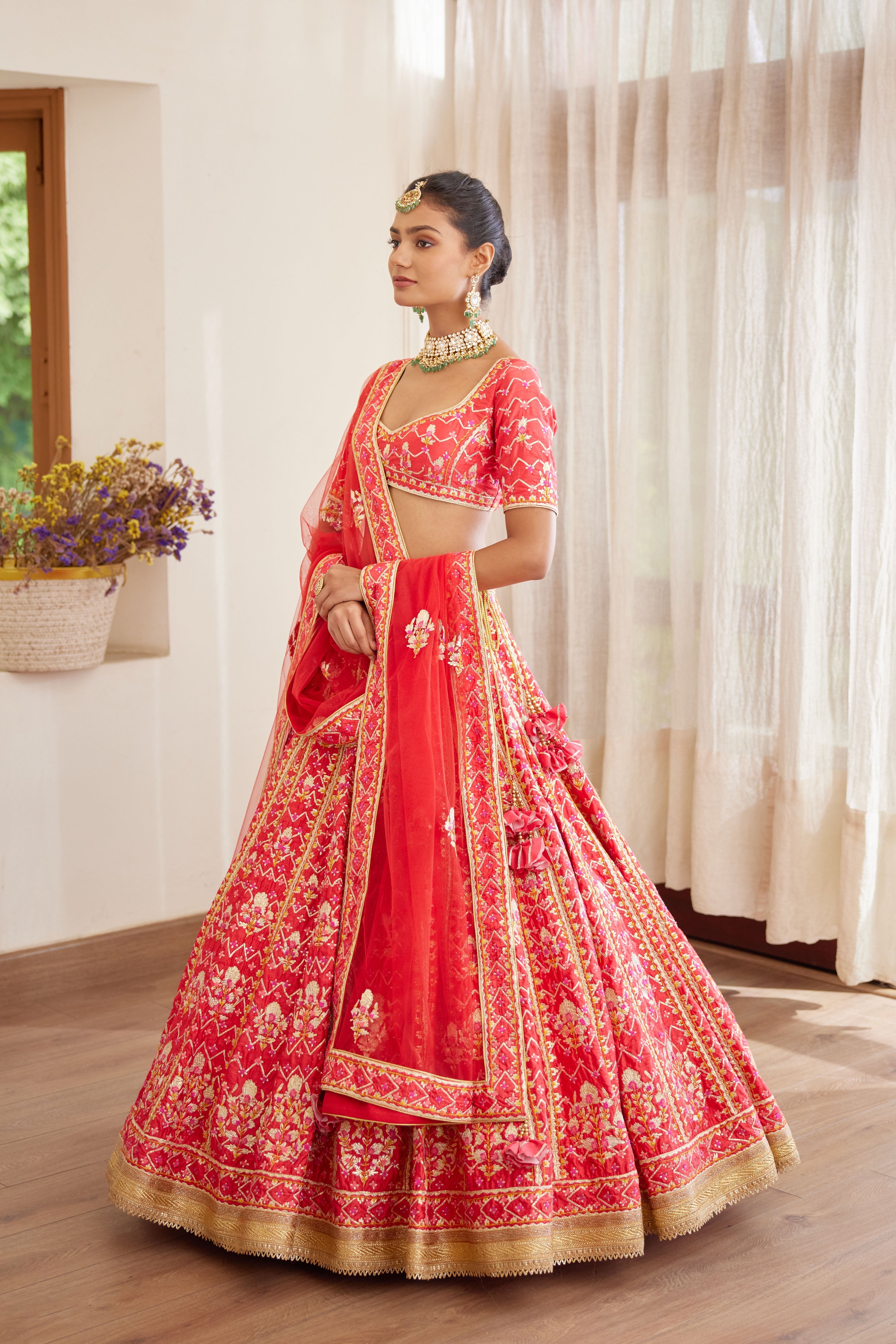 Red Lehenga Set