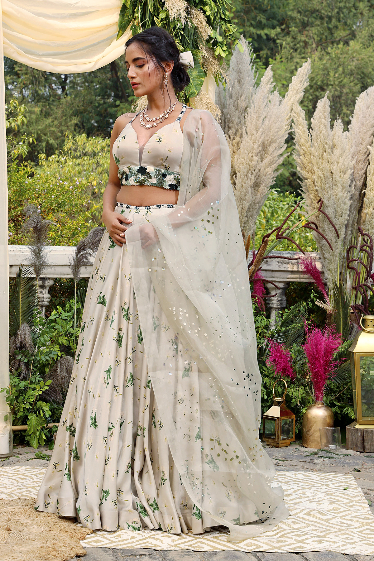 Jade Printed Lehenga Set