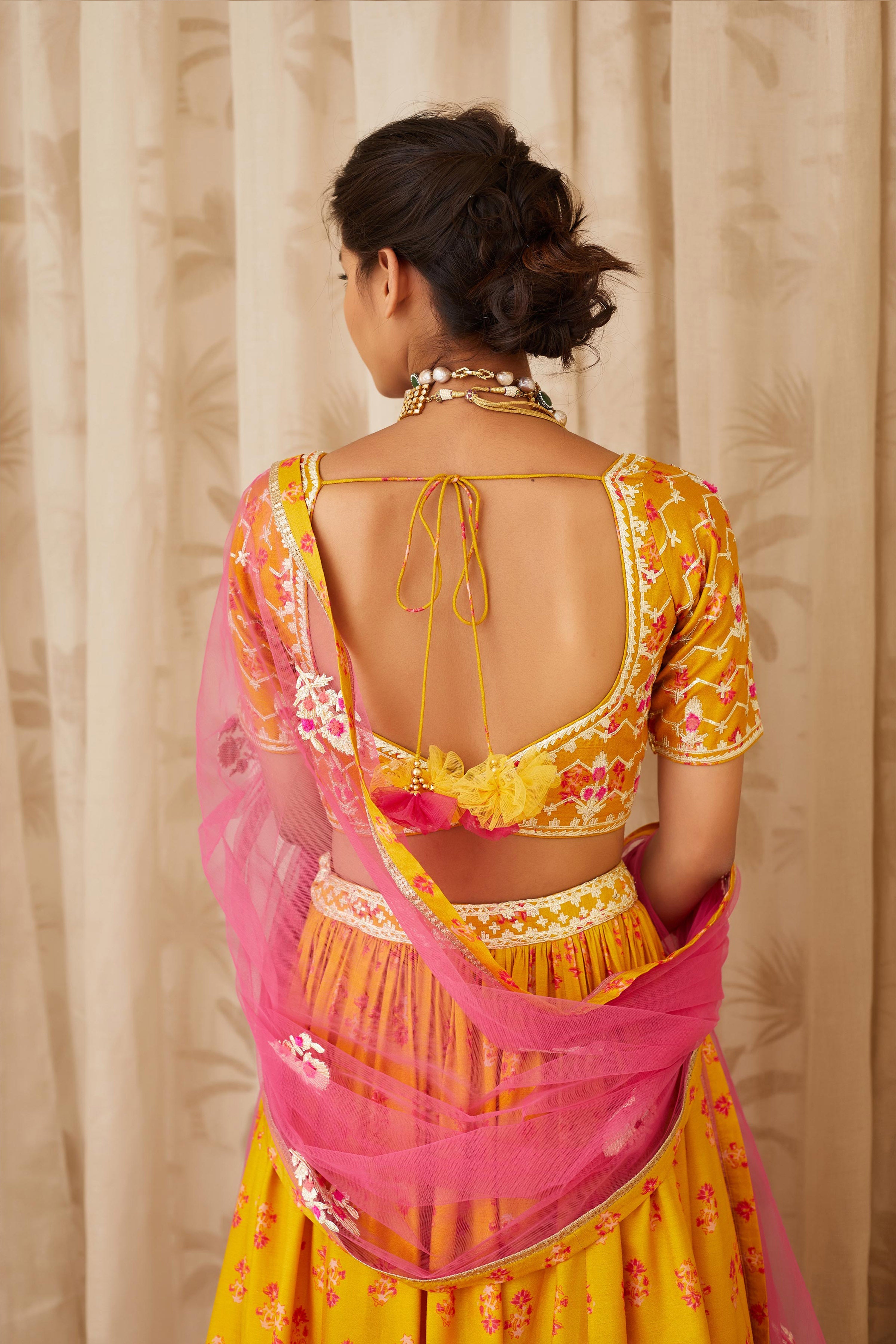 Mustard Yellow Lehenga Set