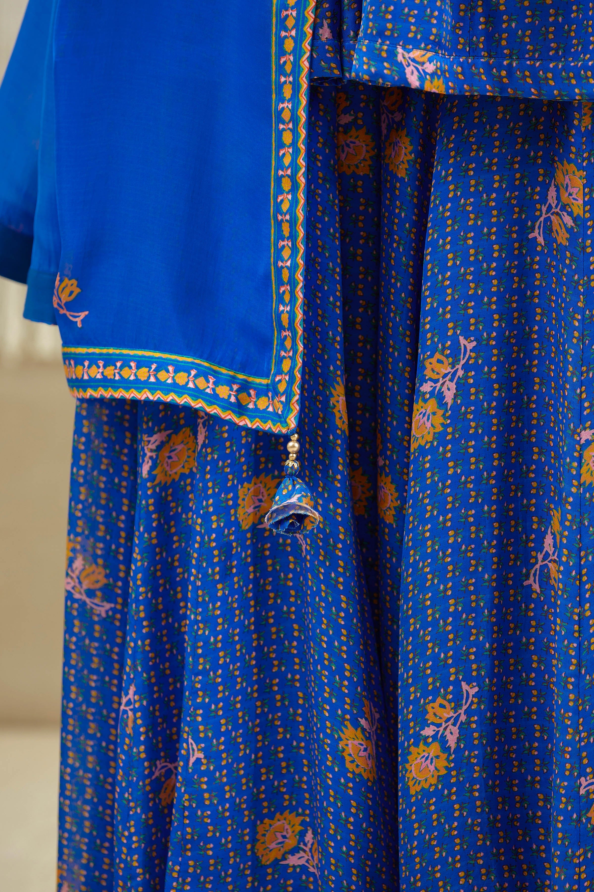 Royal Blue Sharara set