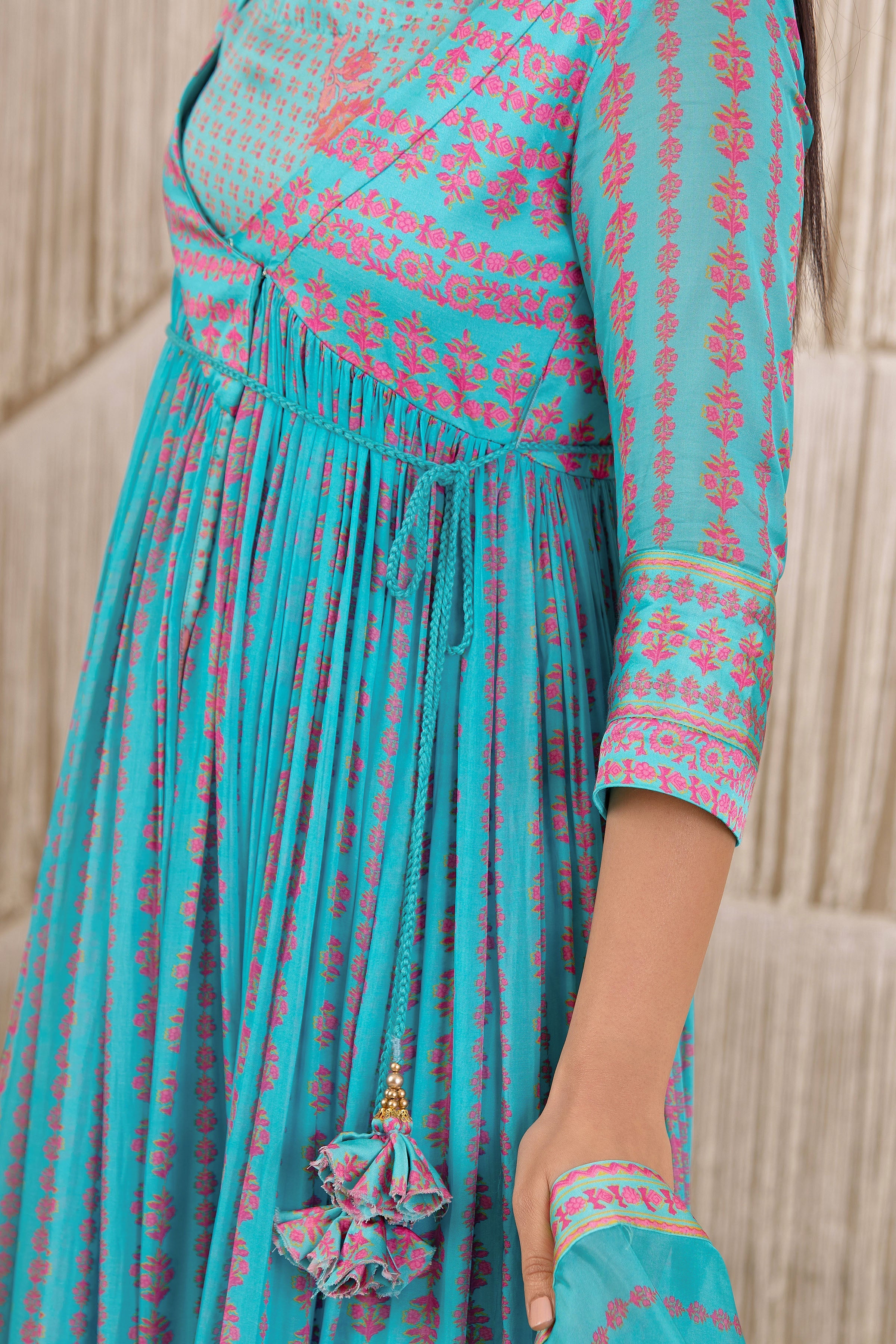 Light Sky Blue Angrakha