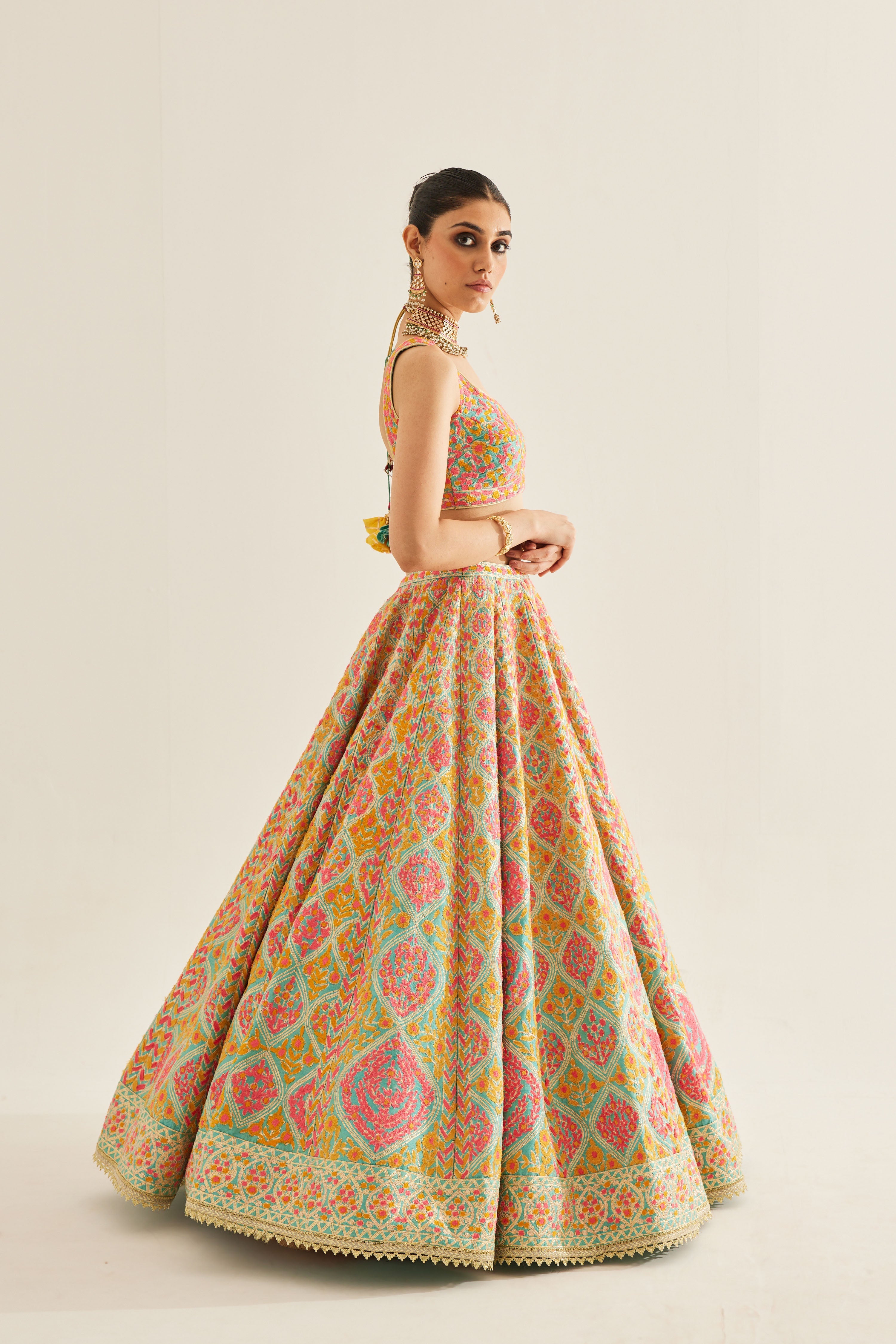 Capri Blue Lehenga Set