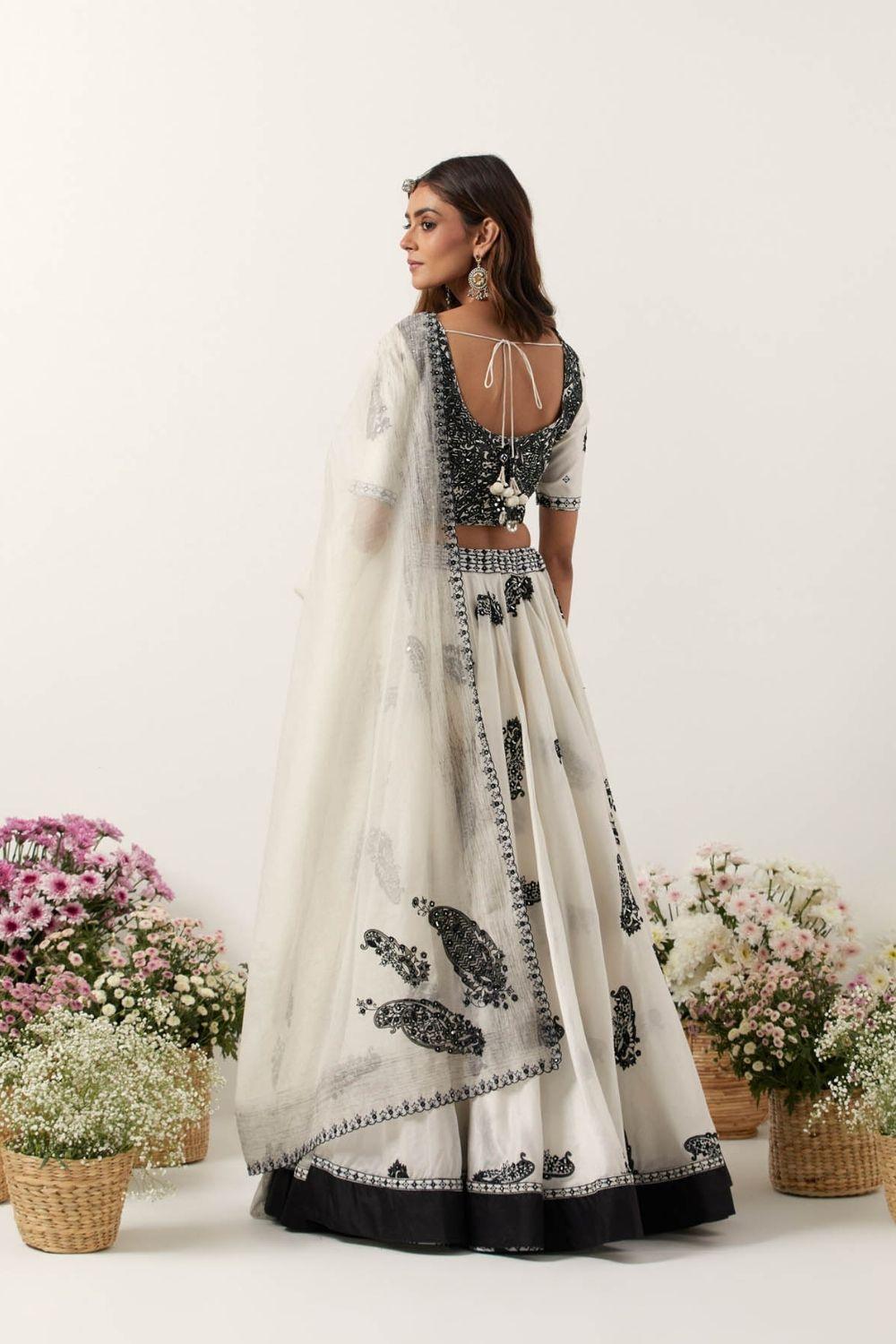 Ivory Lehenga Set