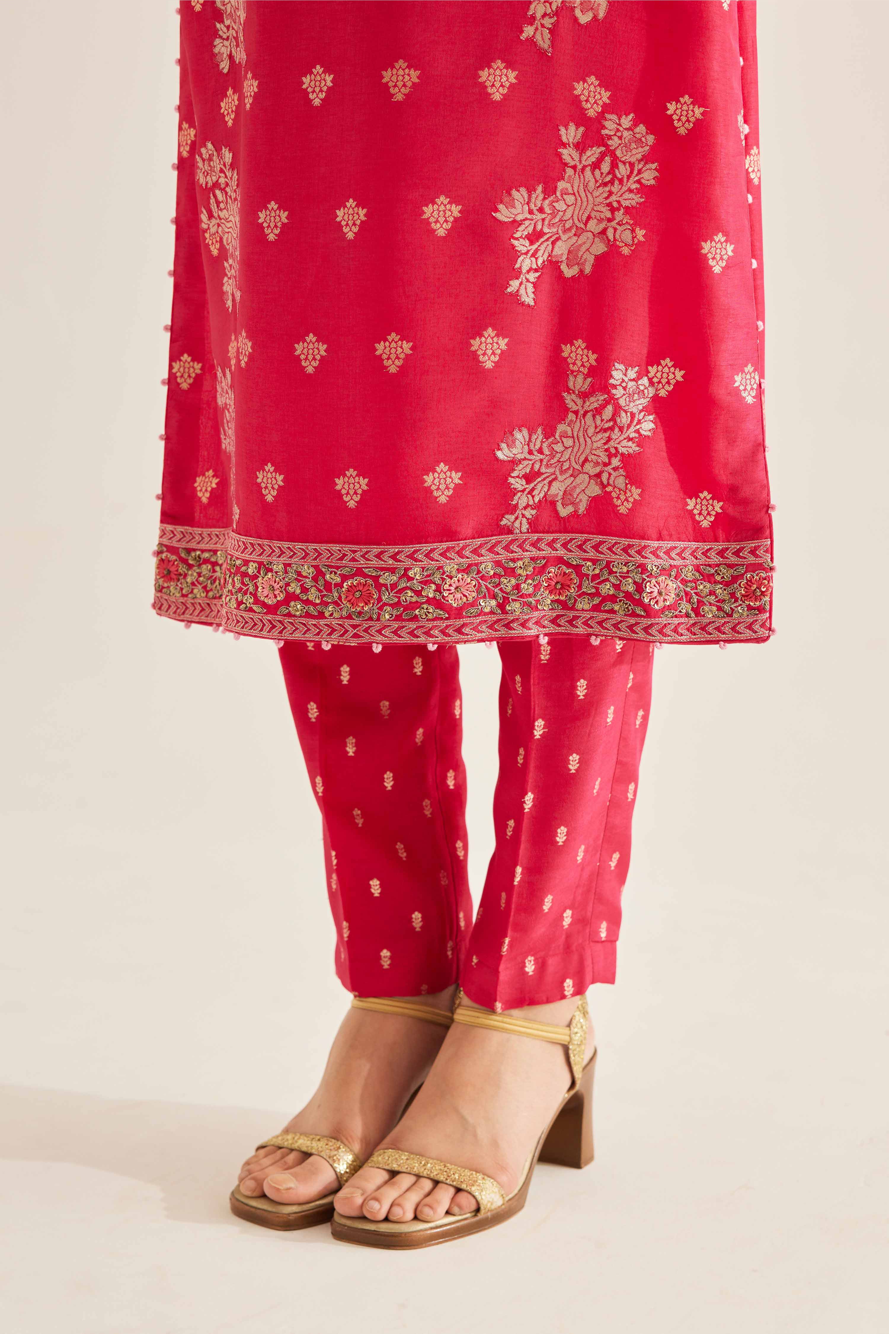 Fuchsia Kurta Set