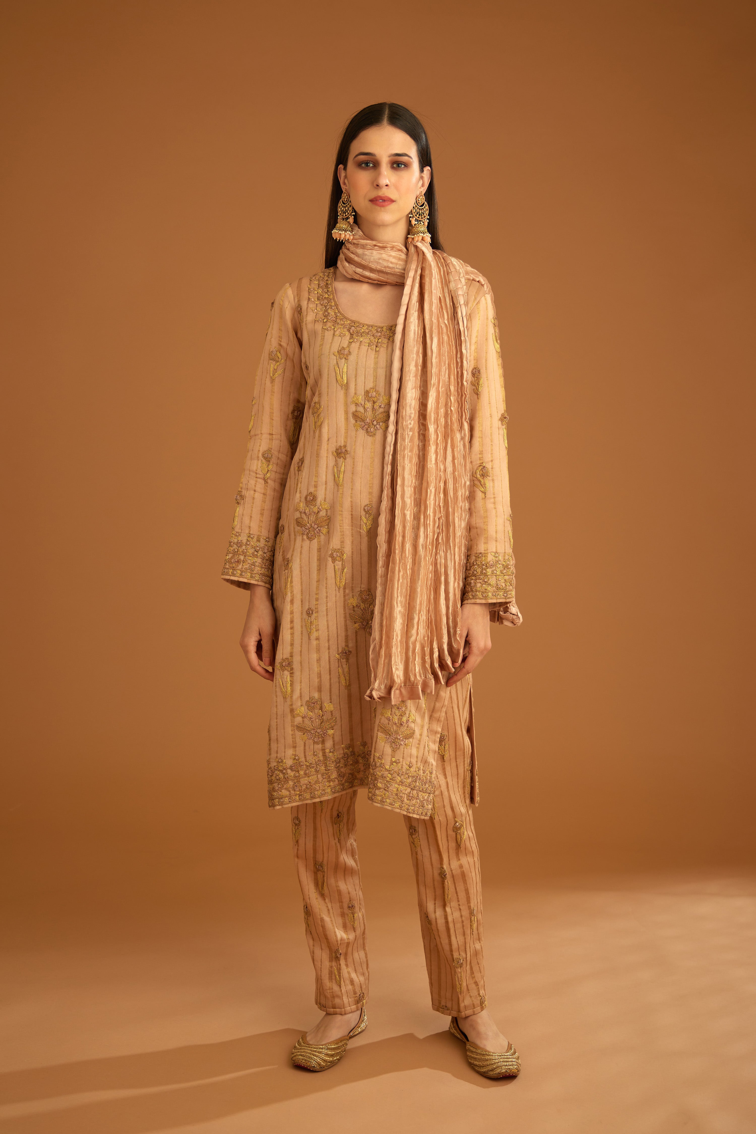 Old Rose Pink Kurta Set