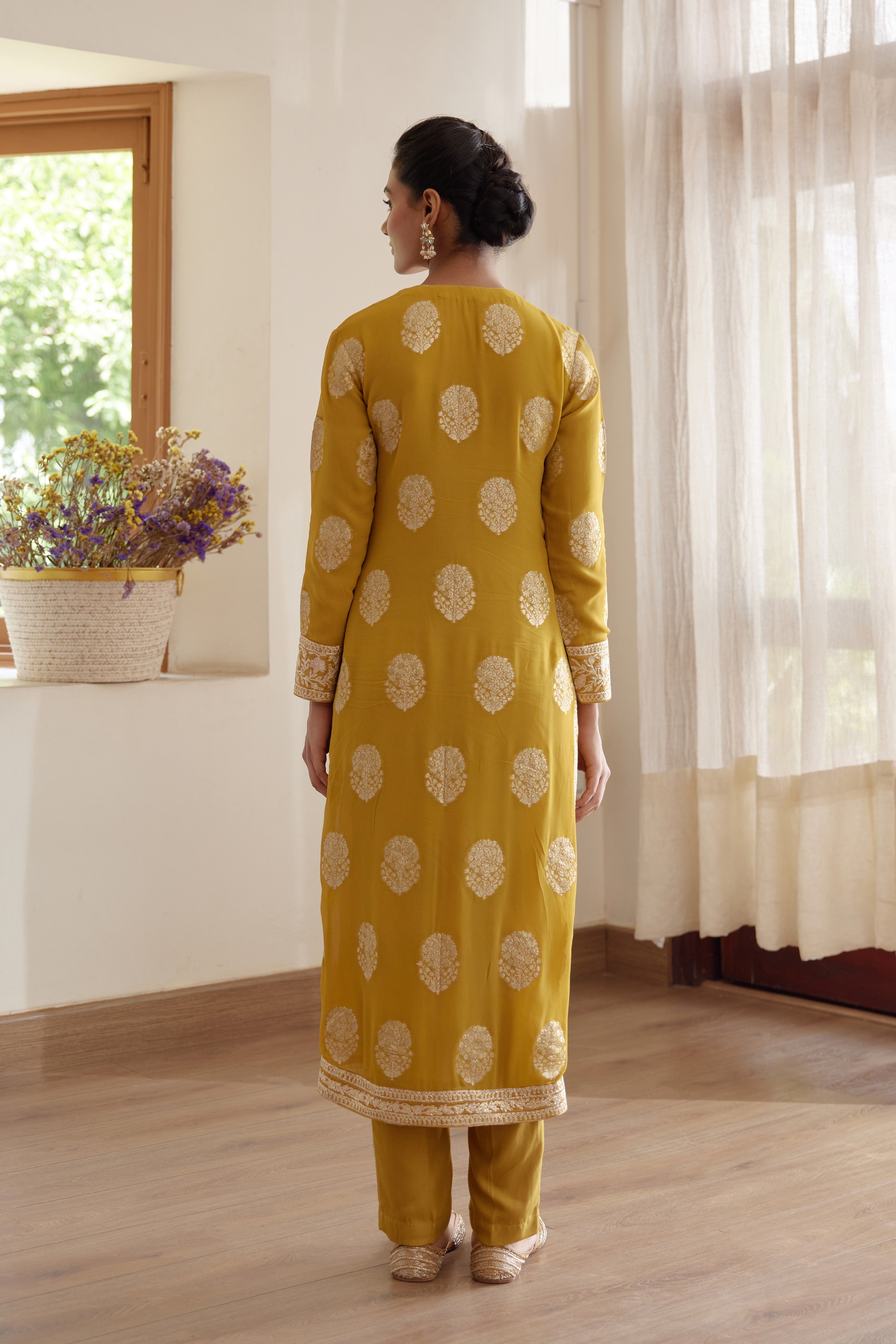 Mehendi Green Kurta Set