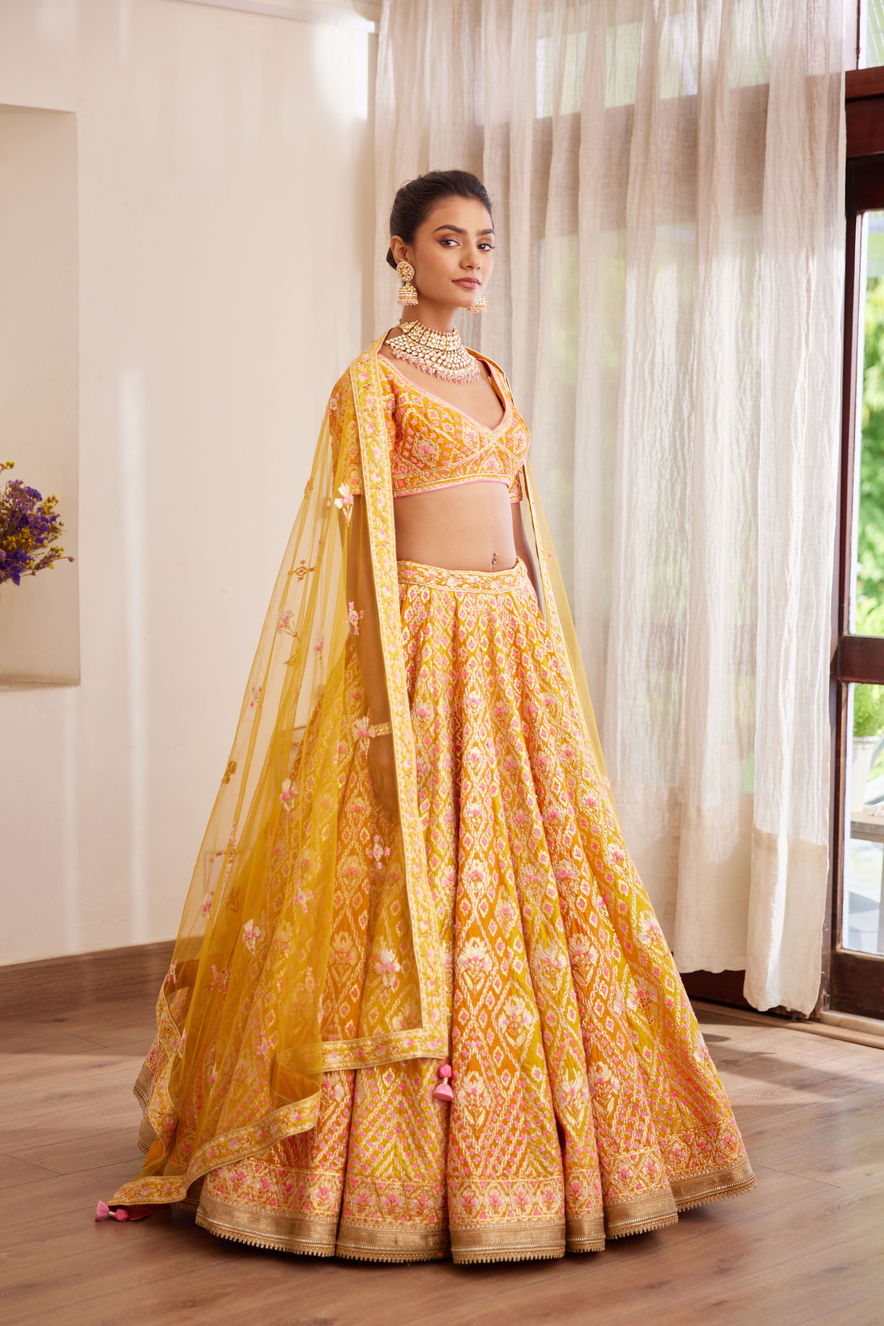 Yellow Lehenga Set