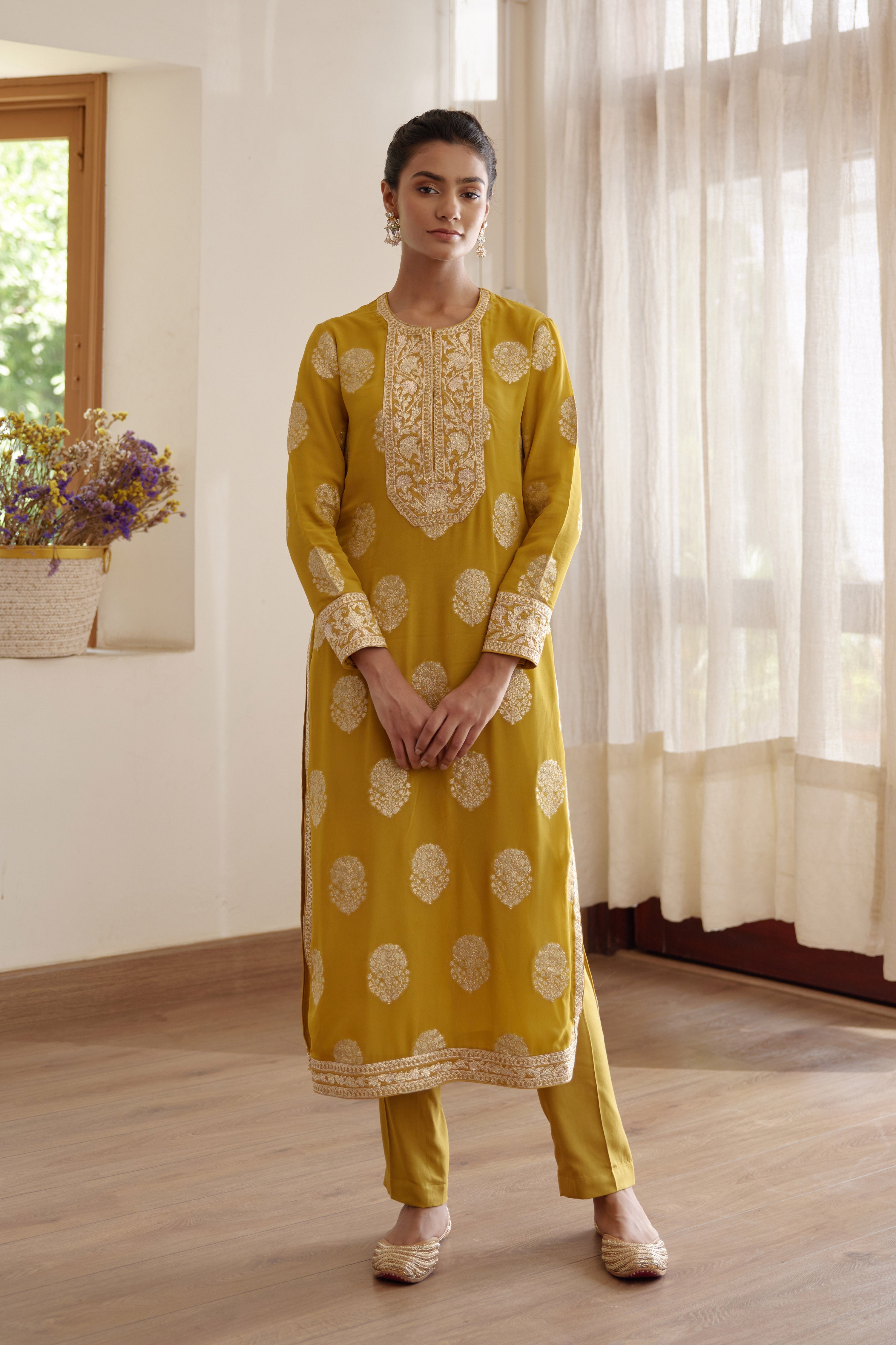 Mehendi Green Kurta Set