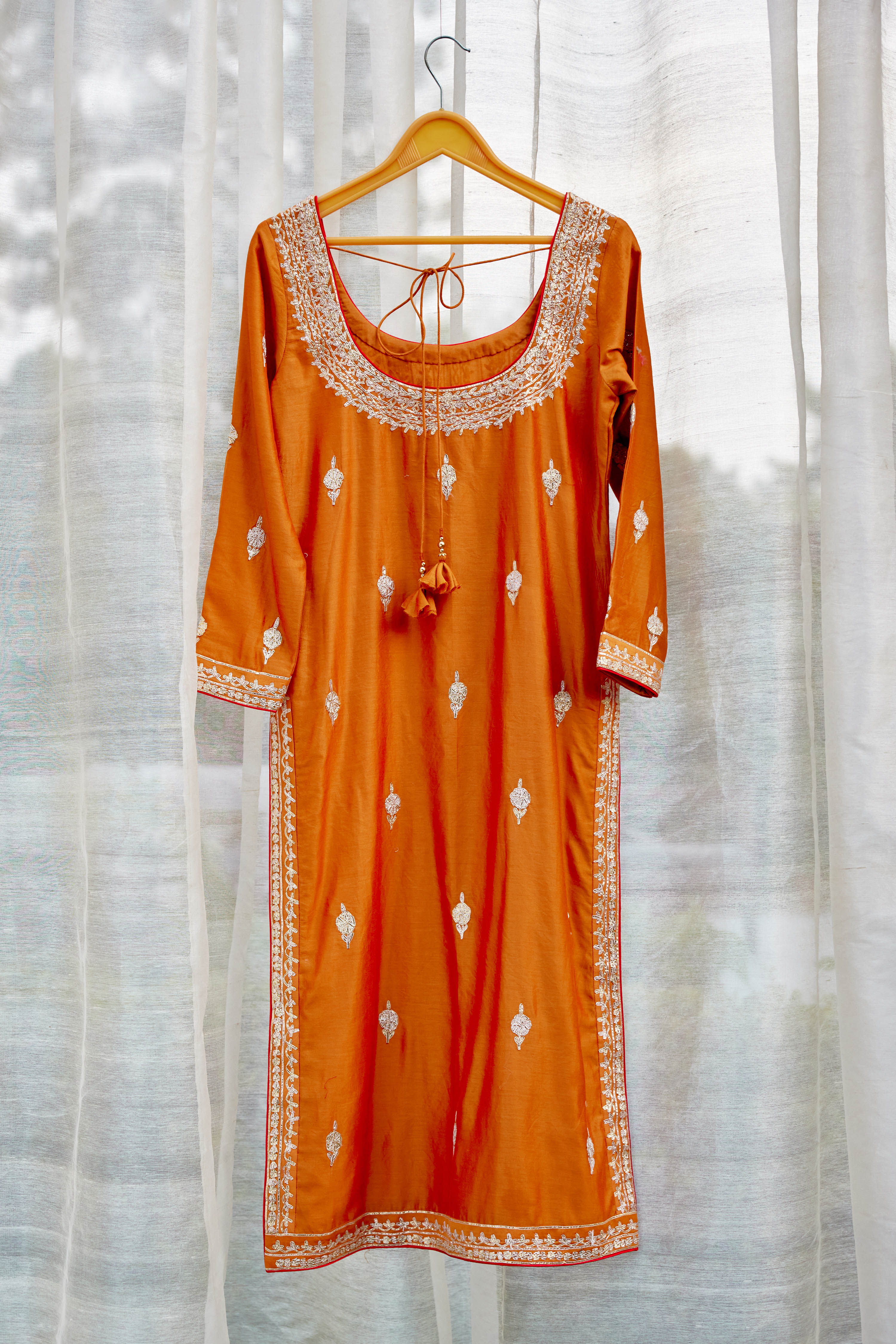 Rust Orange Kurta Set
