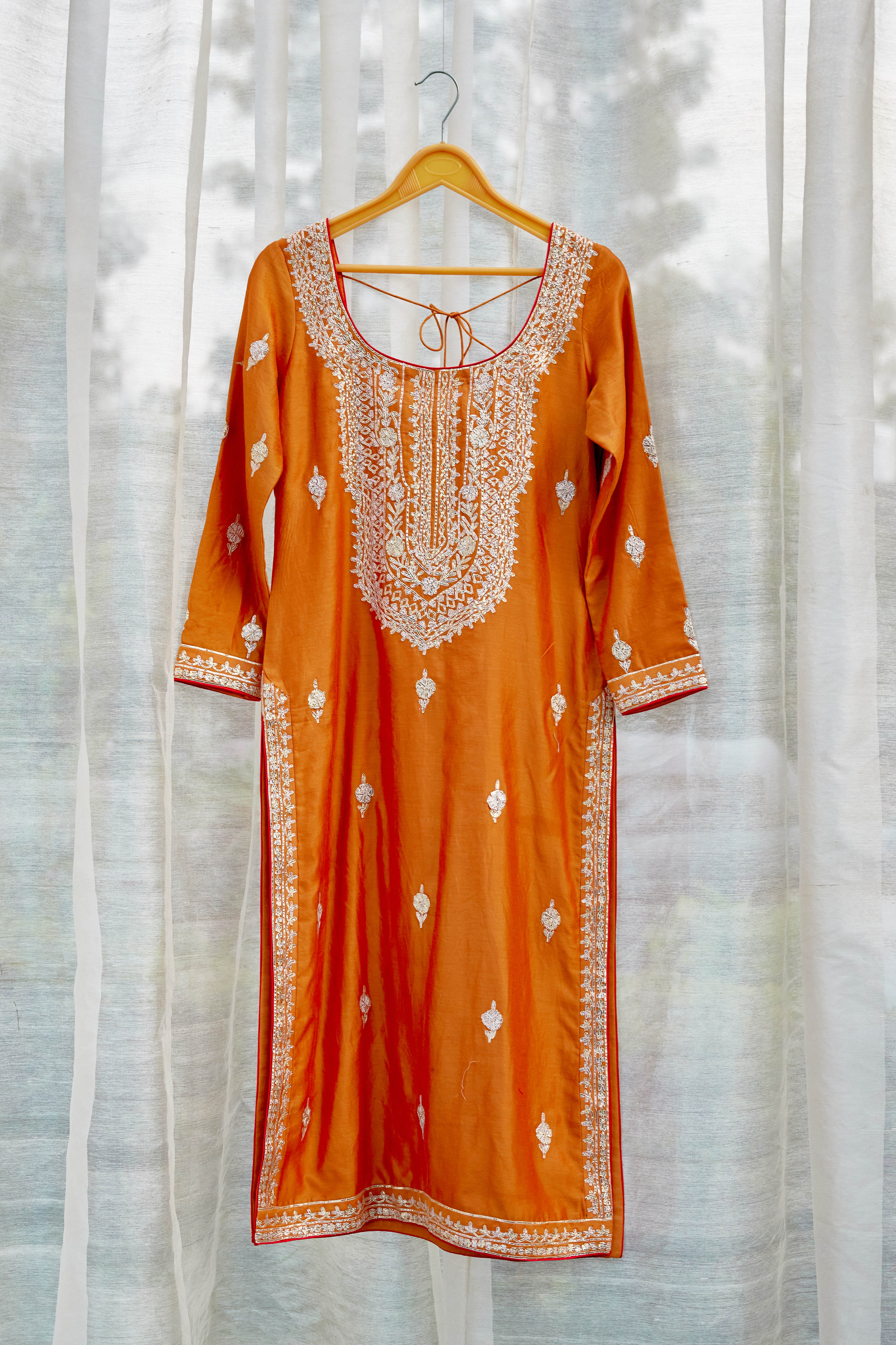 Rust Orange Kurta Set
