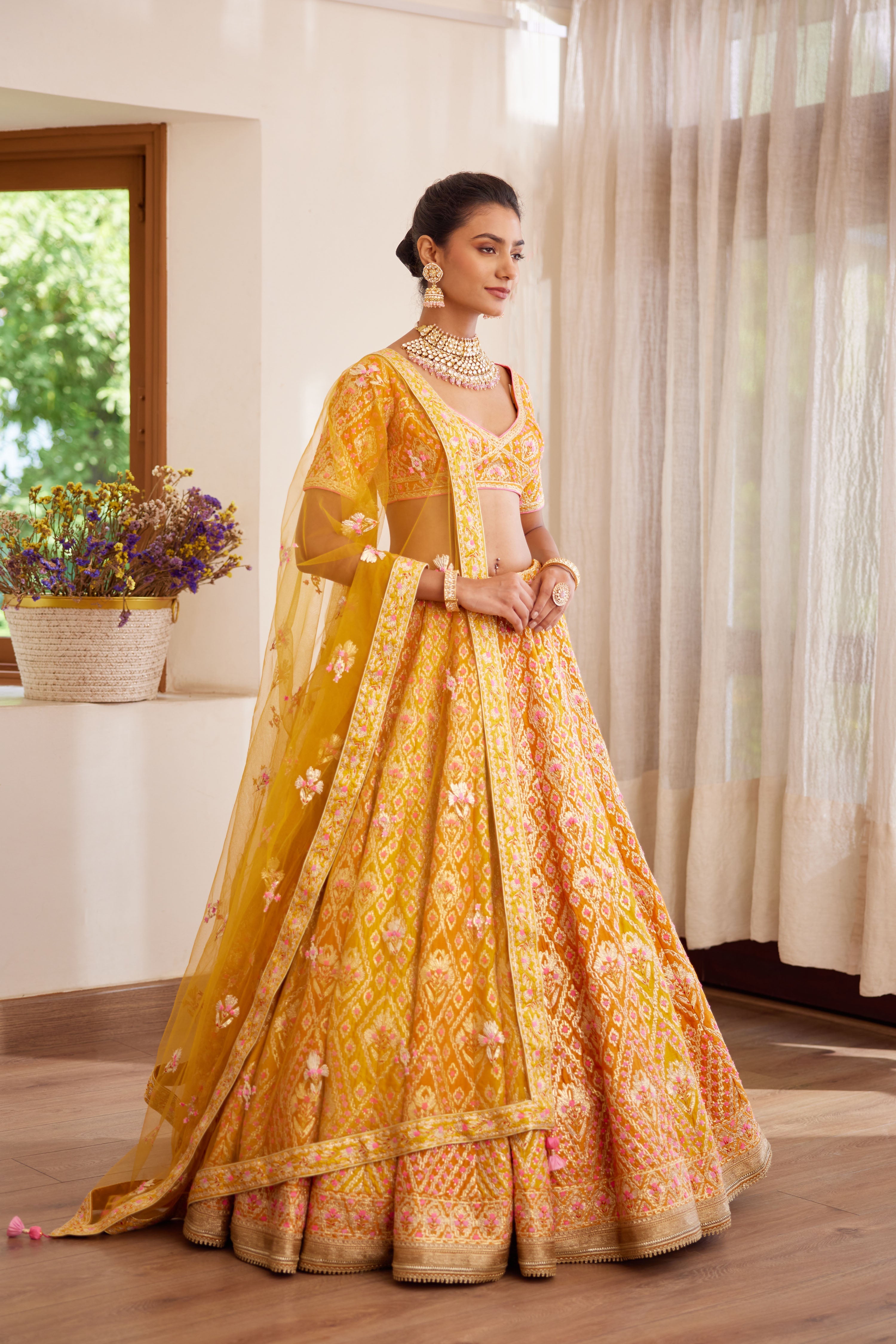 Yellow Lehenga Set