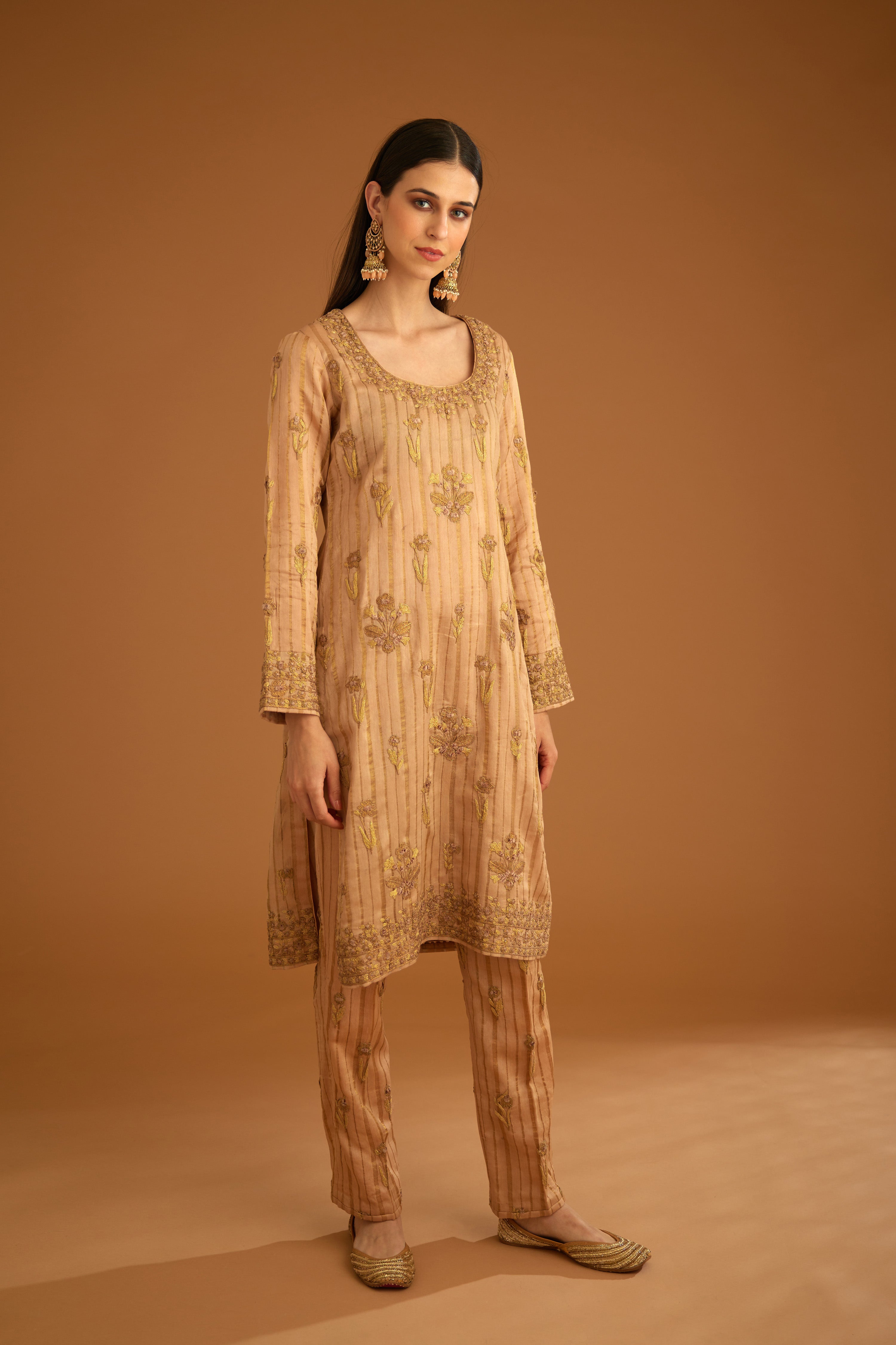 Old Rose Pink Kurta Set