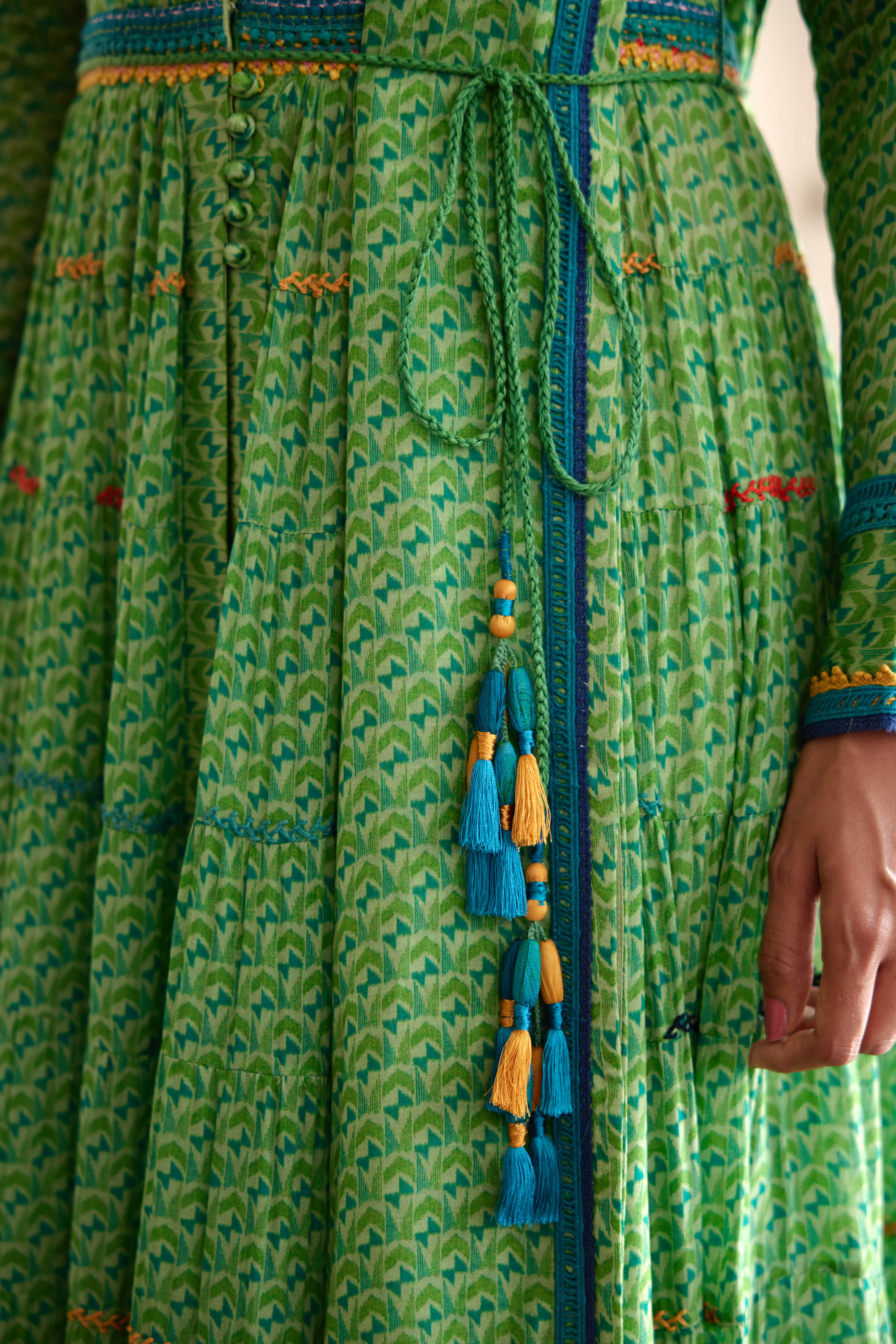 Green Anarkali Set