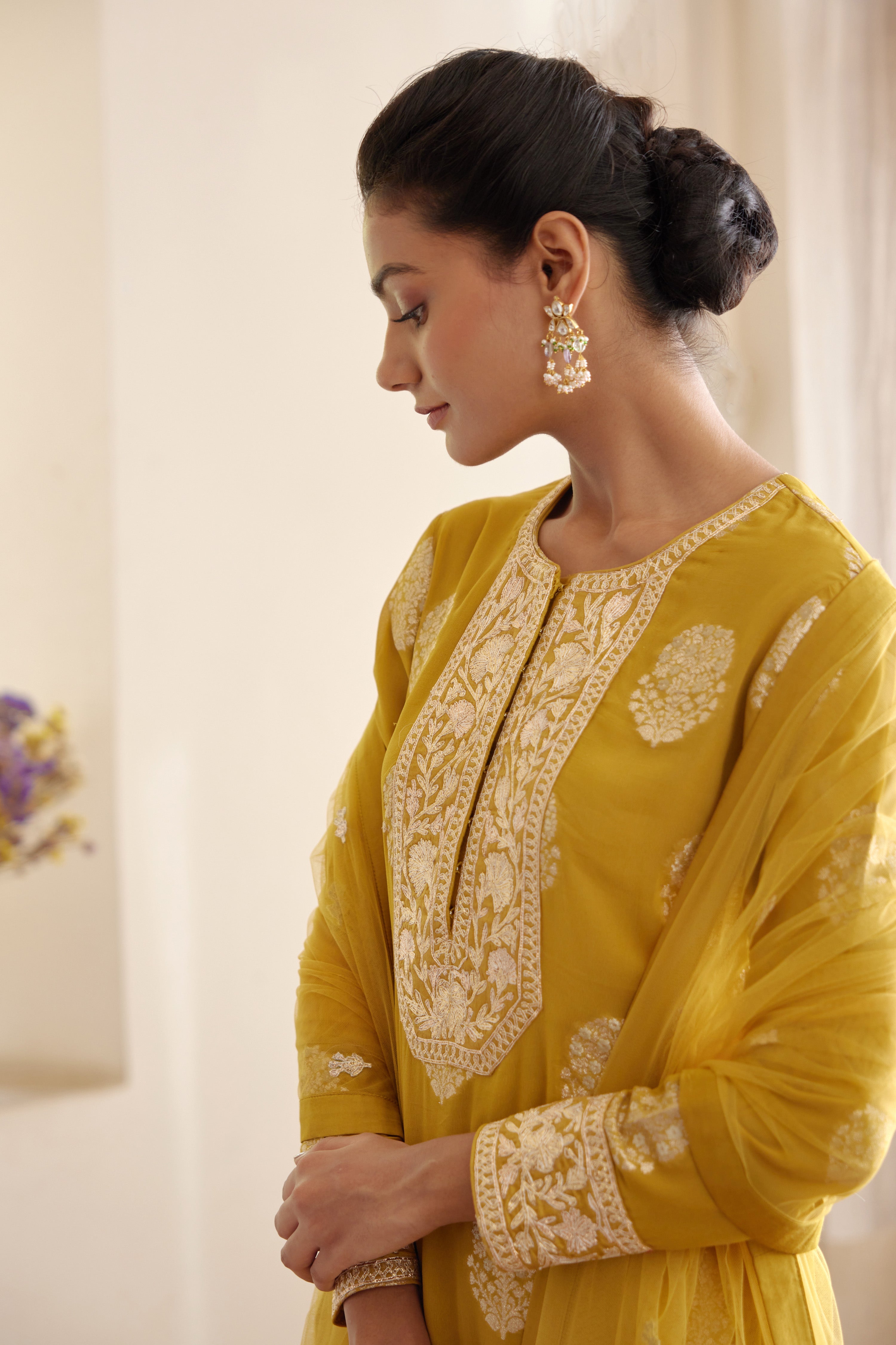 Mehendi Green Kurta Set