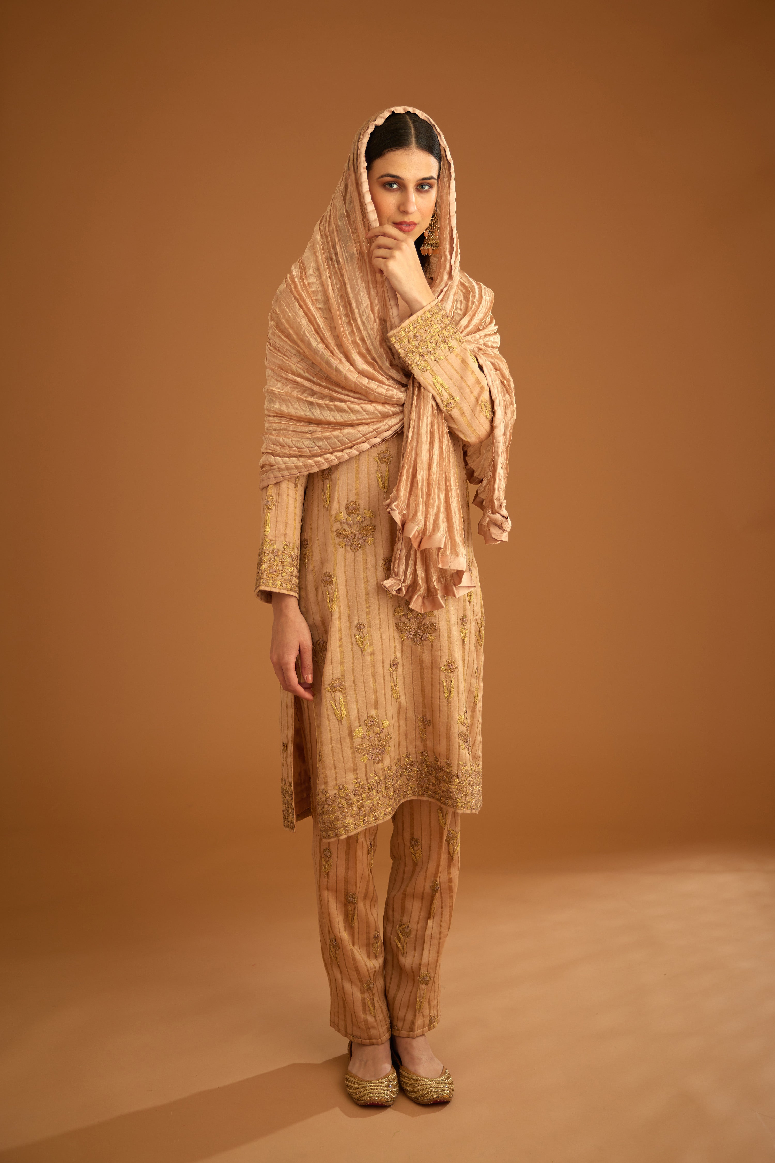 Old Rose Pink Kurta Set