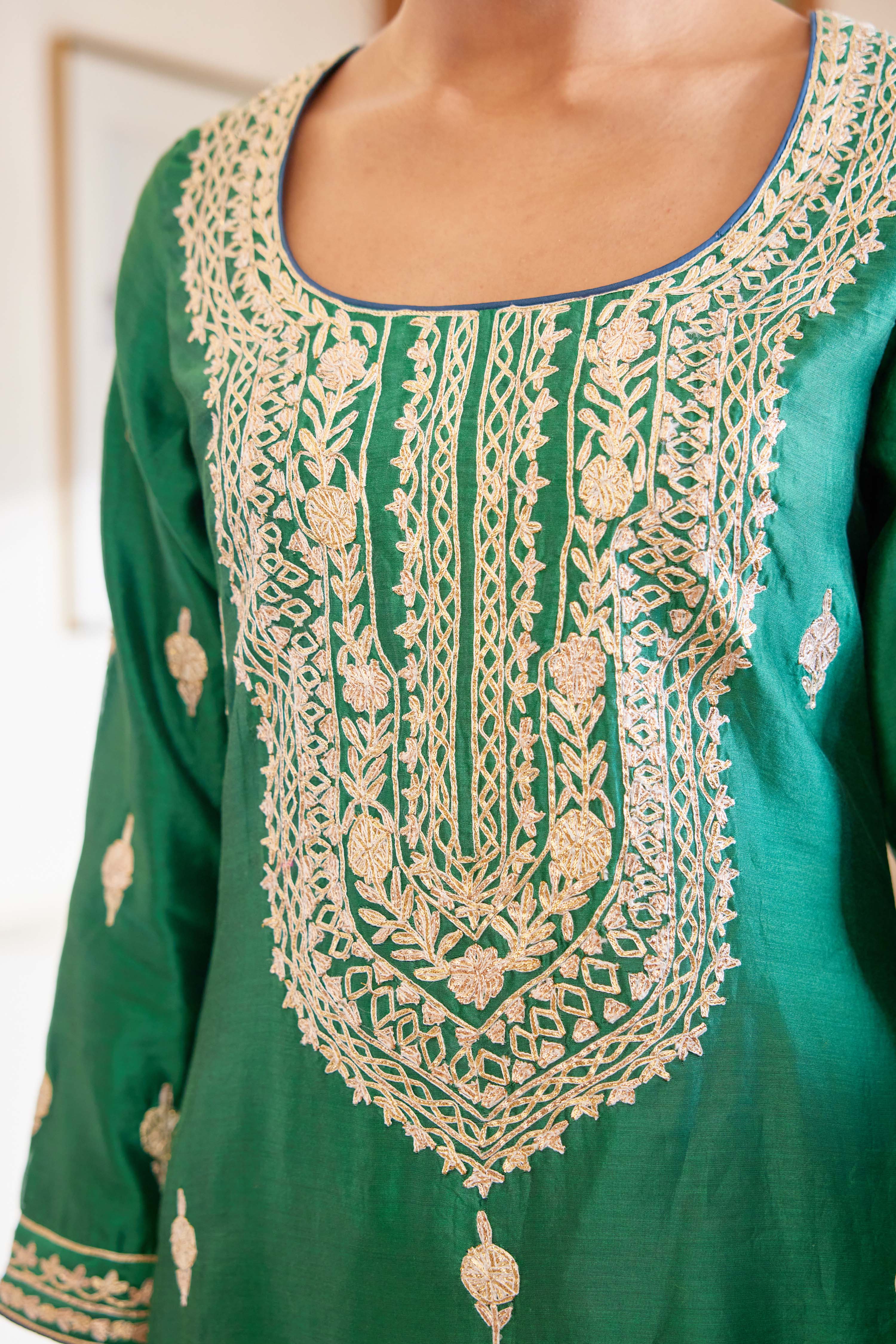 Bottle Green Kurta Set