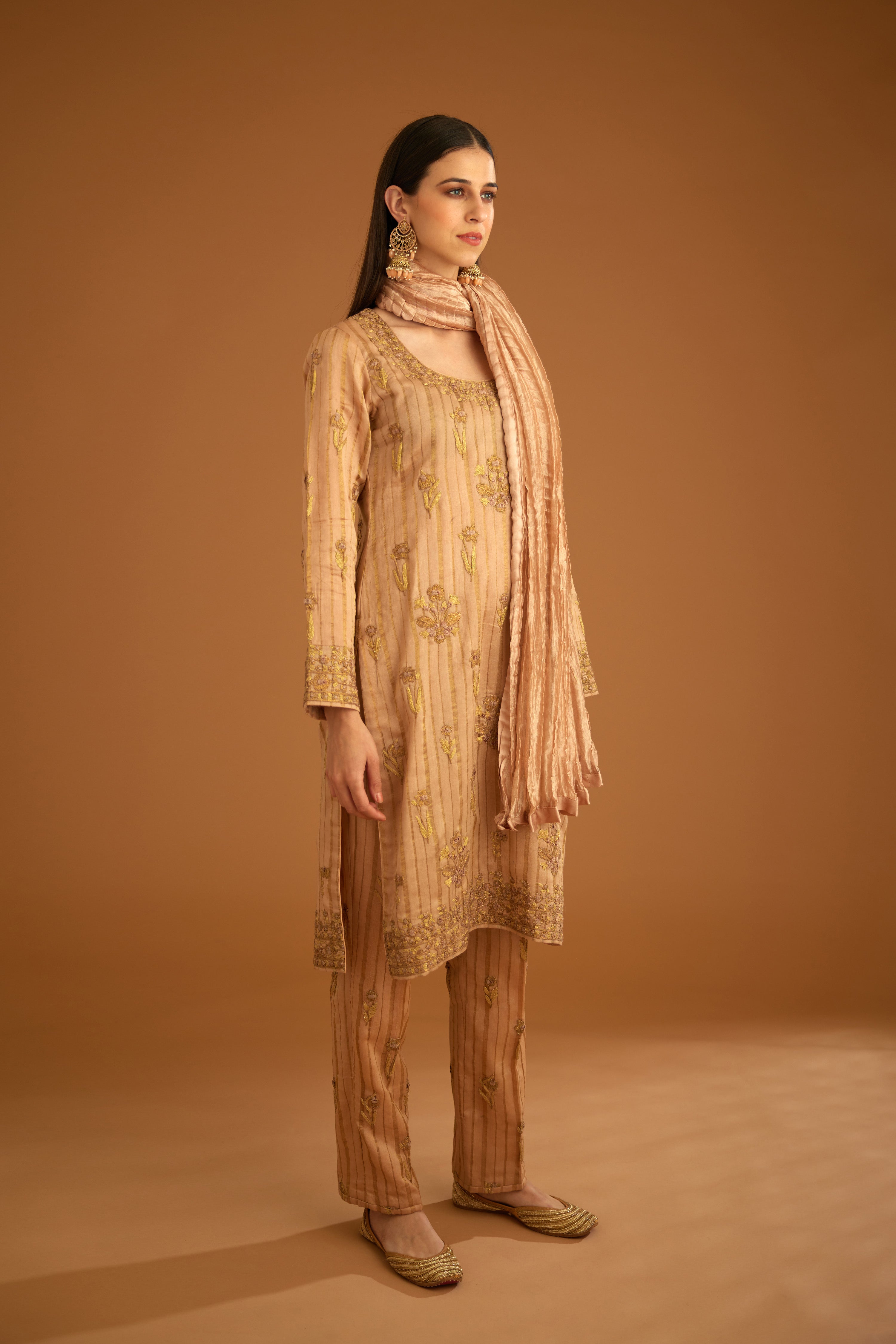 Old Rose Pink Kurta Set