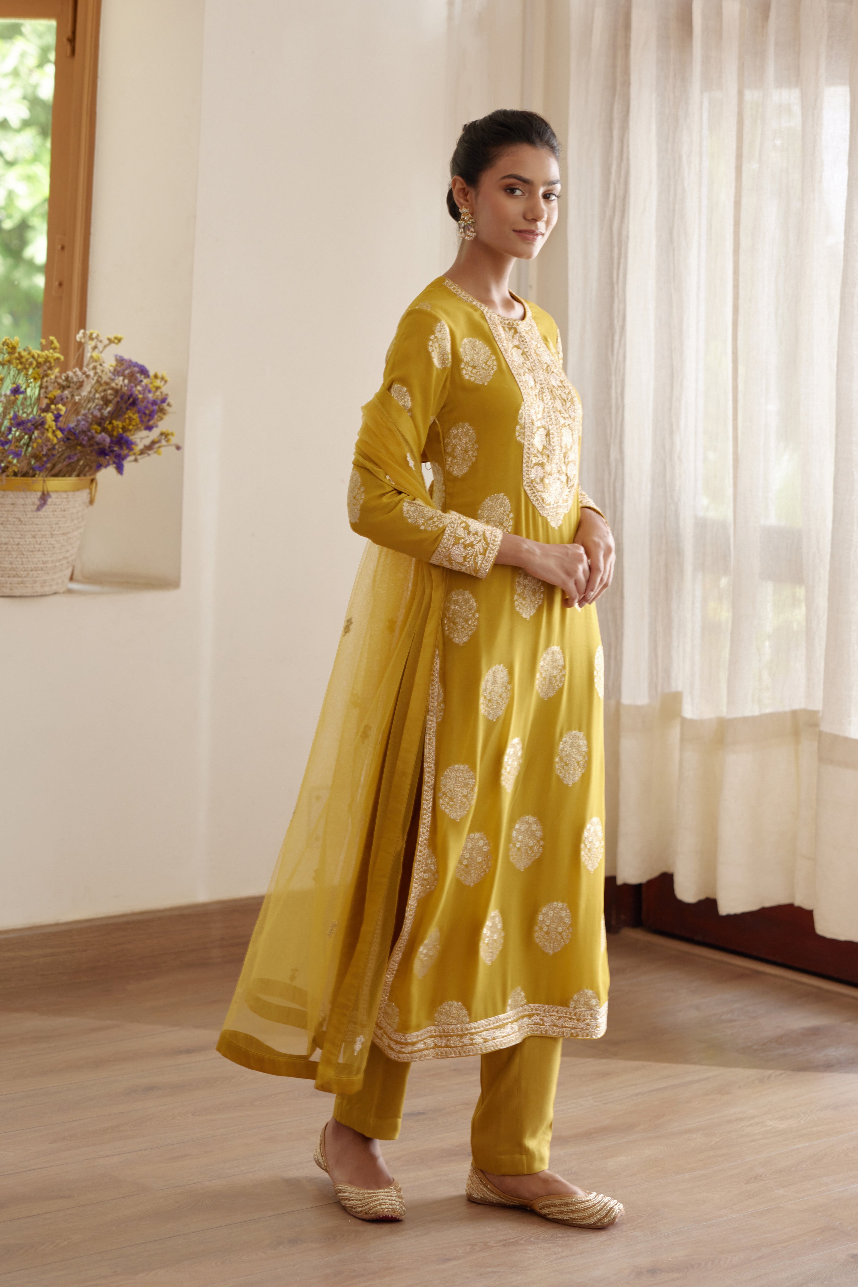 Mehendi Green Kurta Set