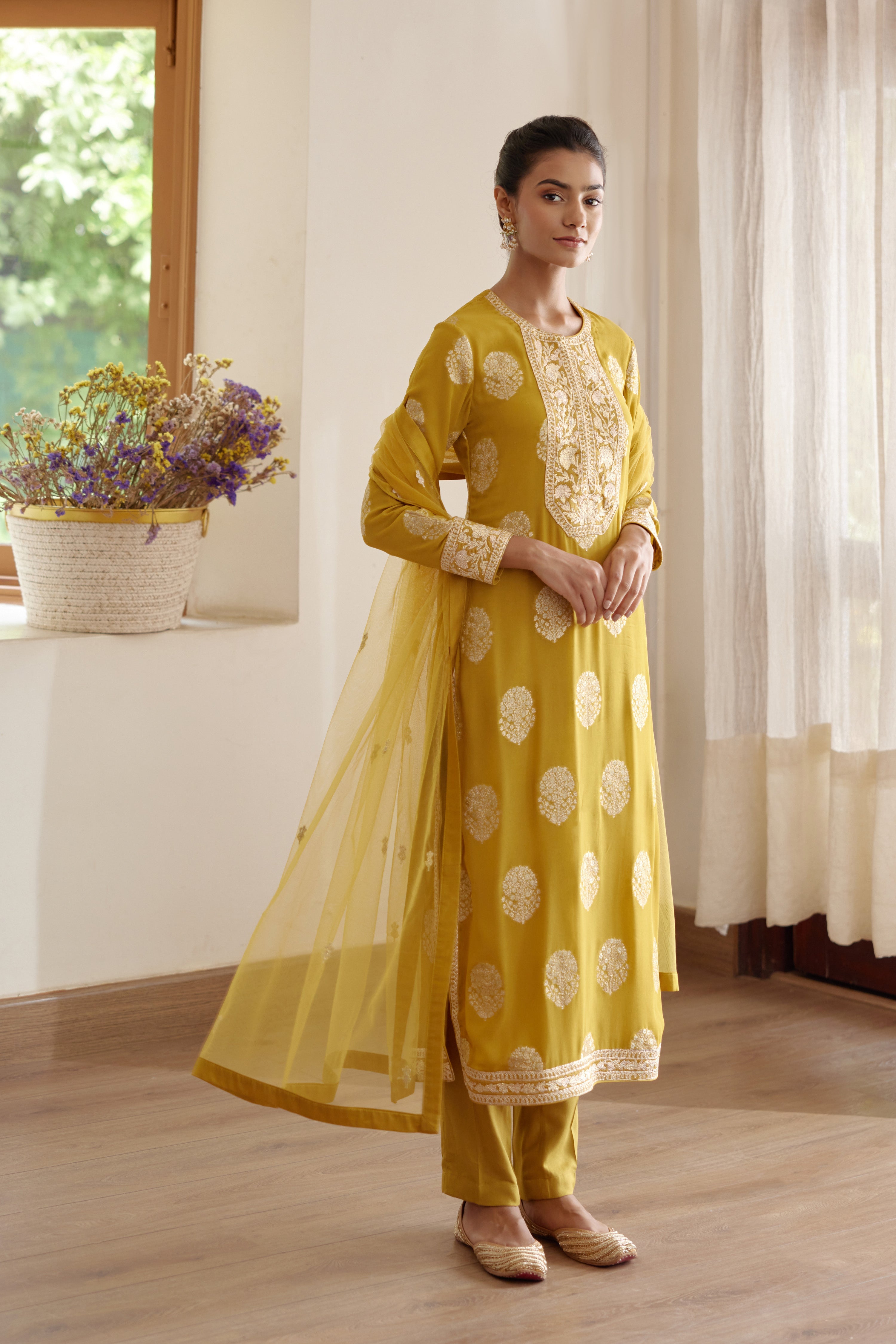 Mehendi Green Kurta Set