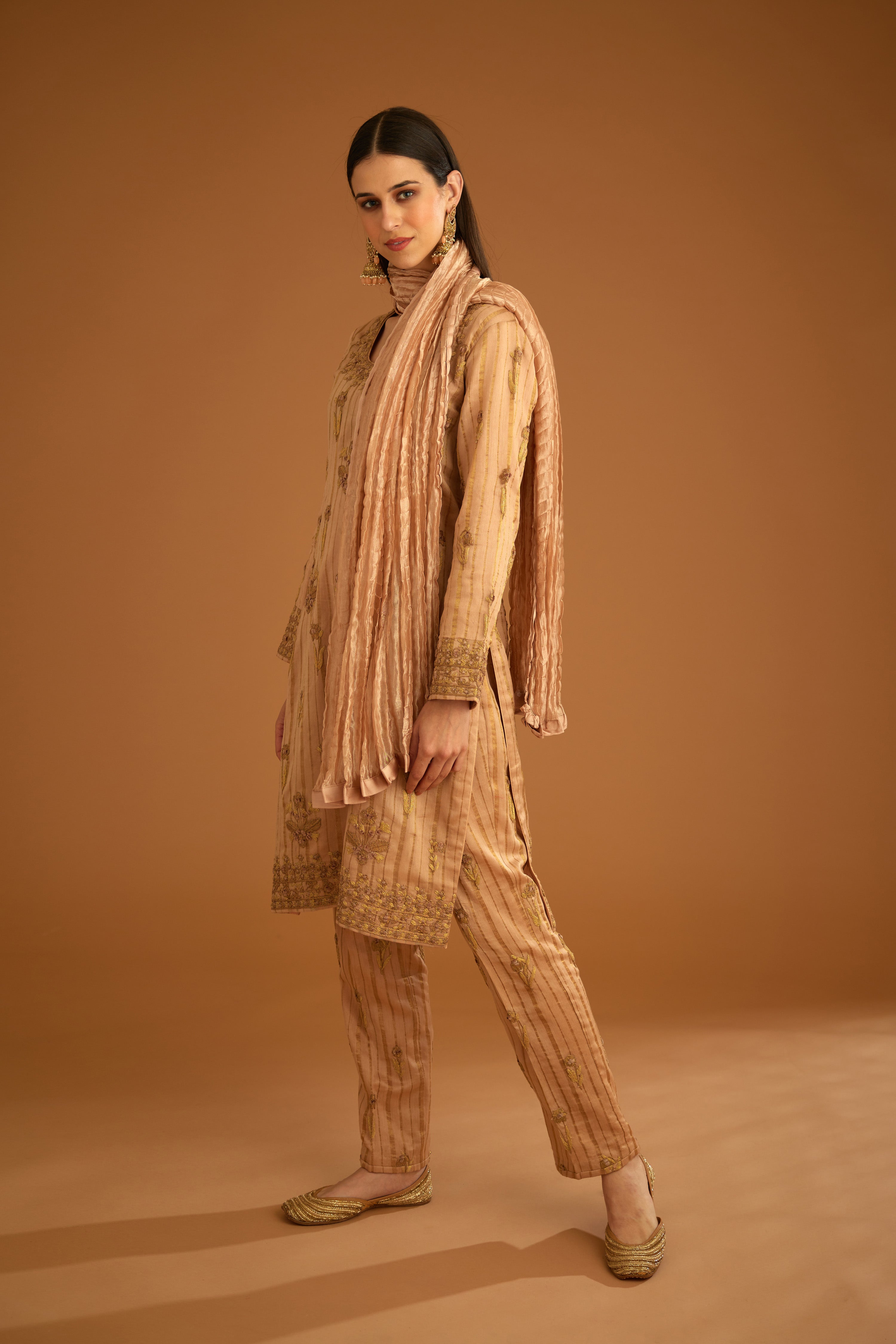 Old Rose Pink Kurta Set