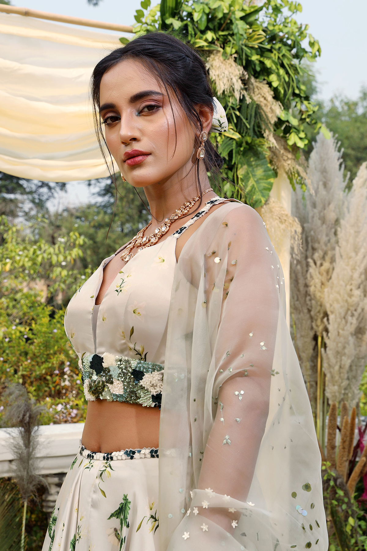 Jade Printed Lehenga Set