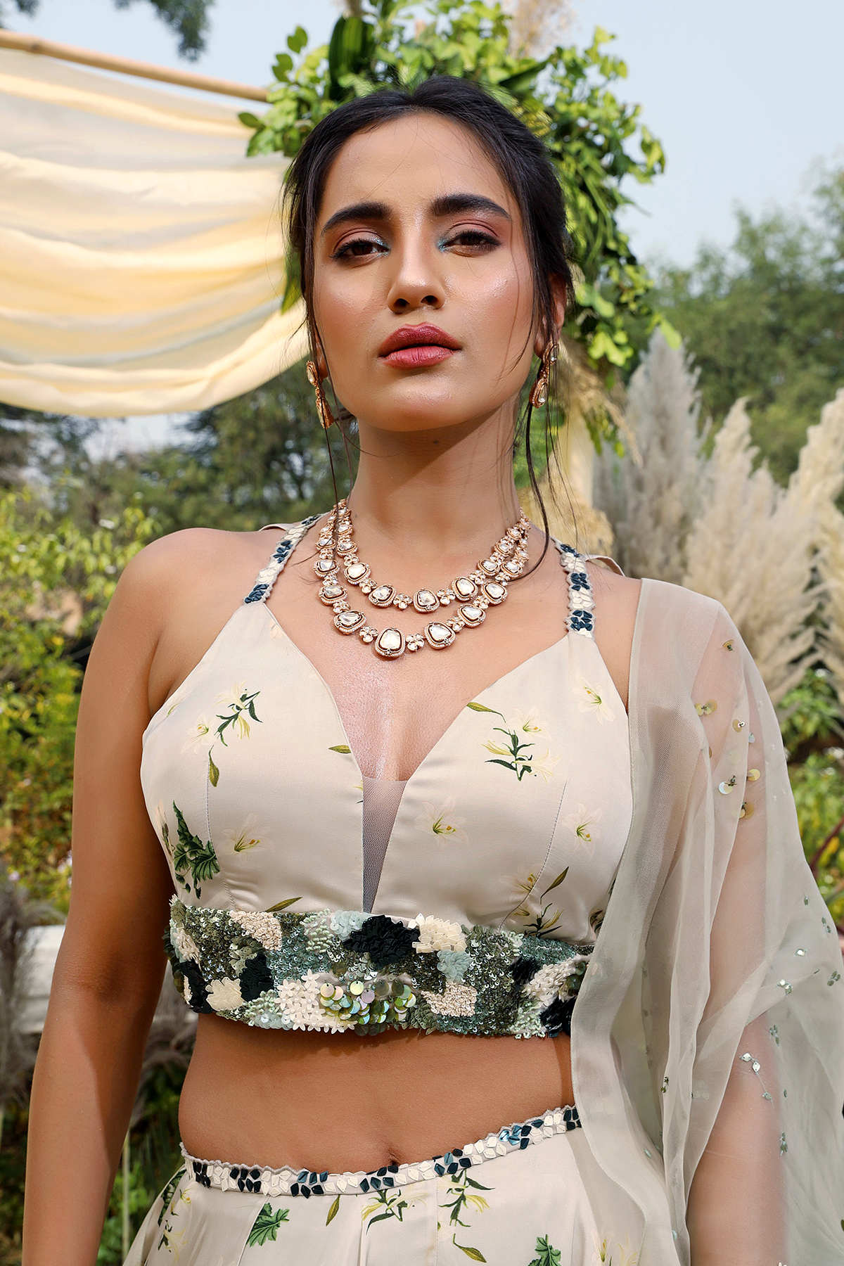 Jade Printed Lehenga Set