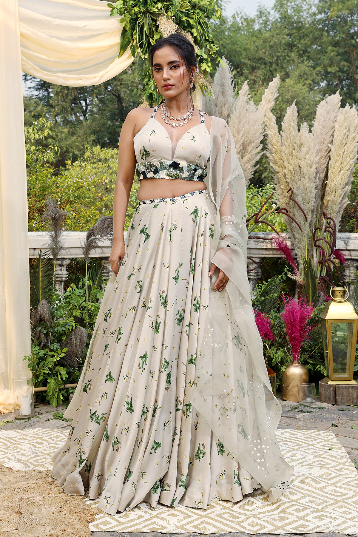 Jade Printed Lehenga Set