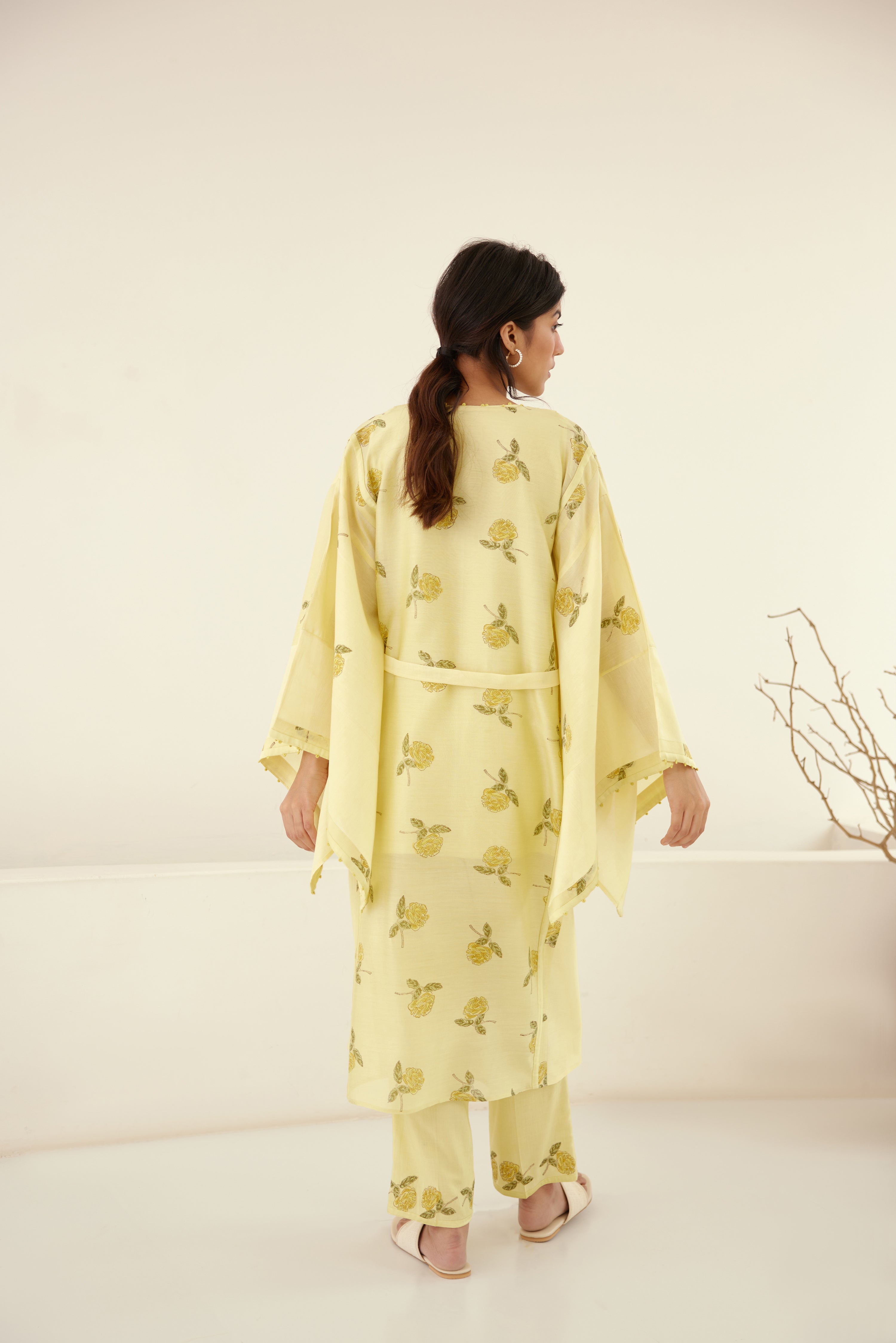 Canary Yellow Kimono Set