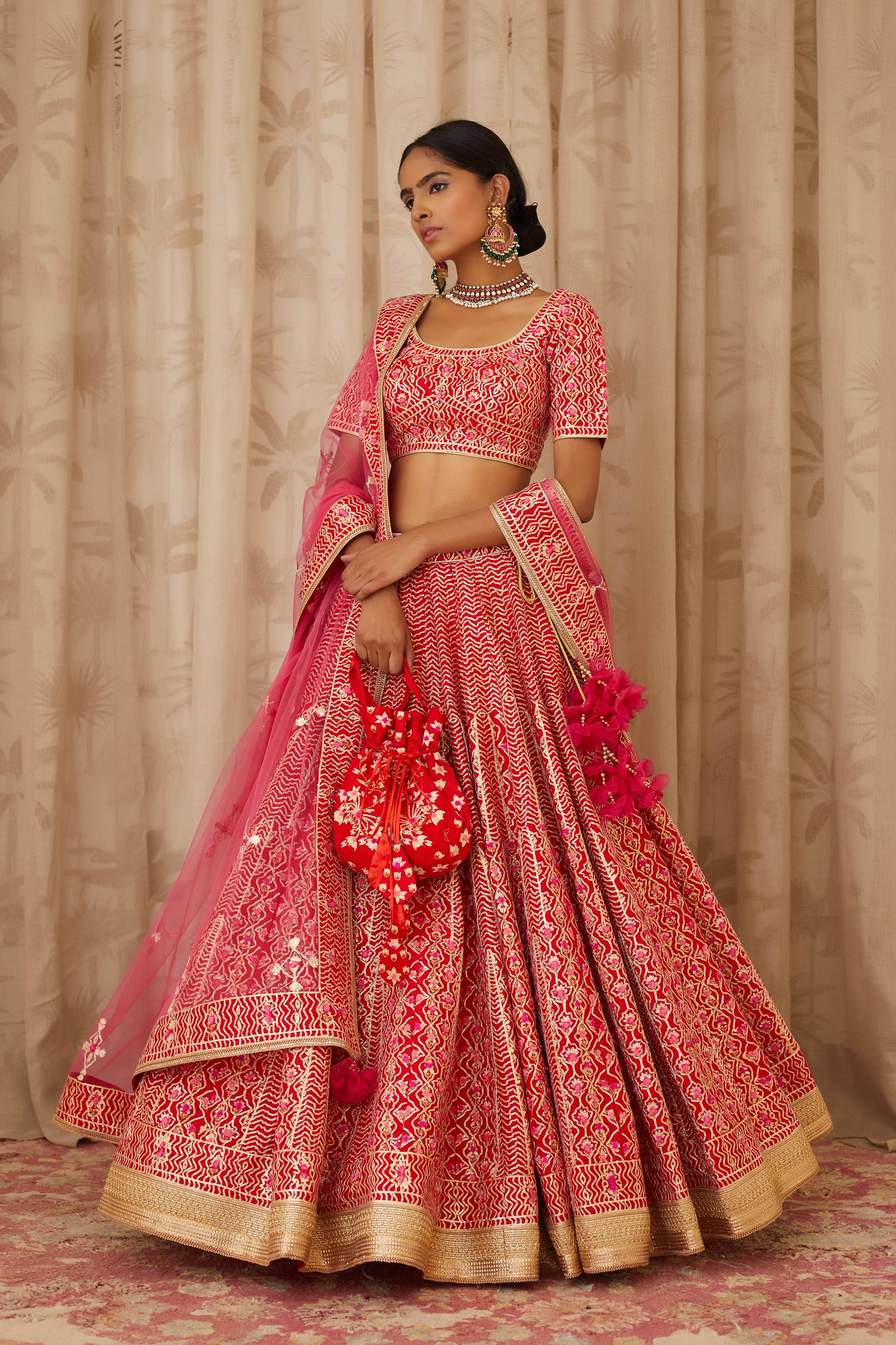 Red Lehenga Set