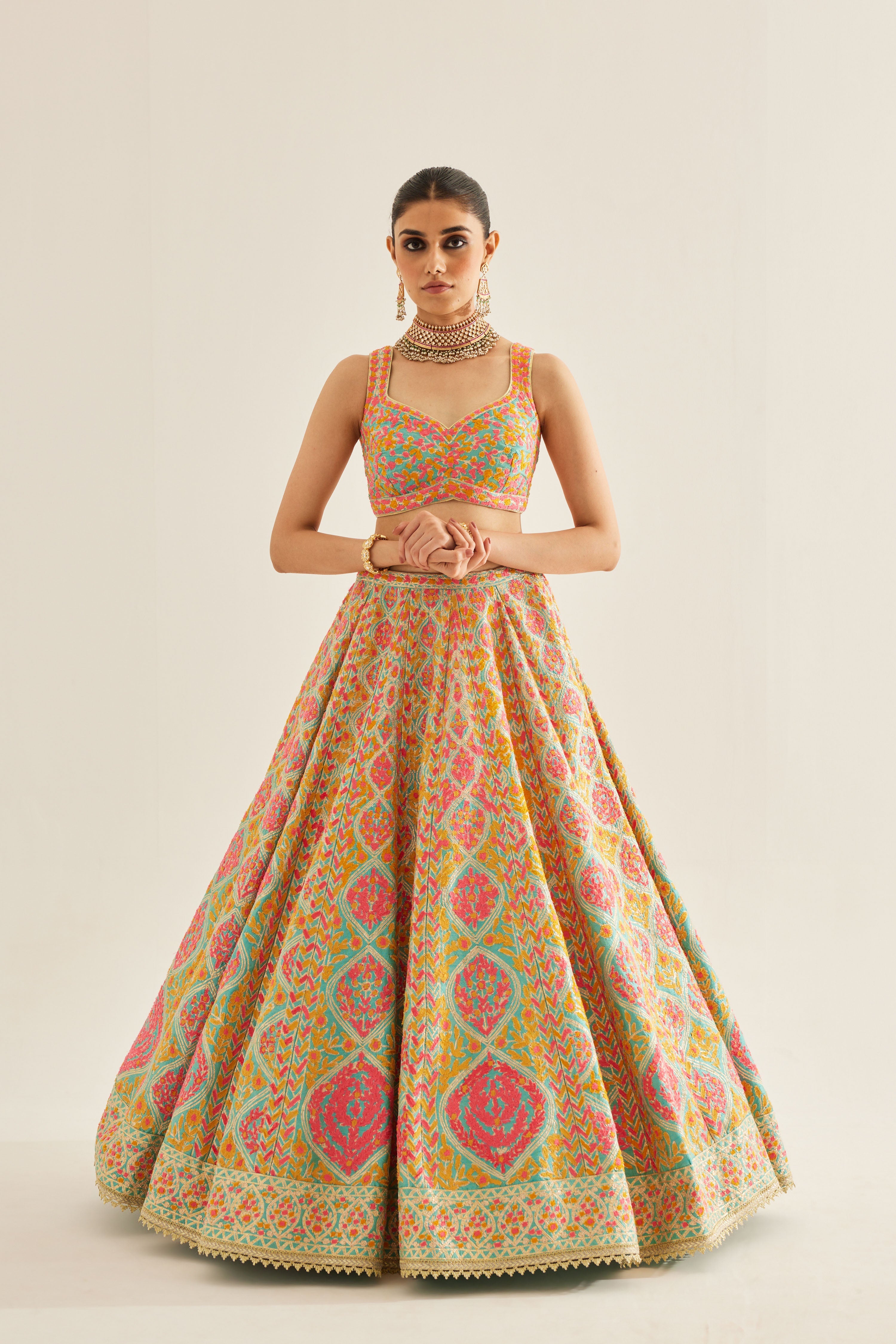 Capri Blue Lehenga Set