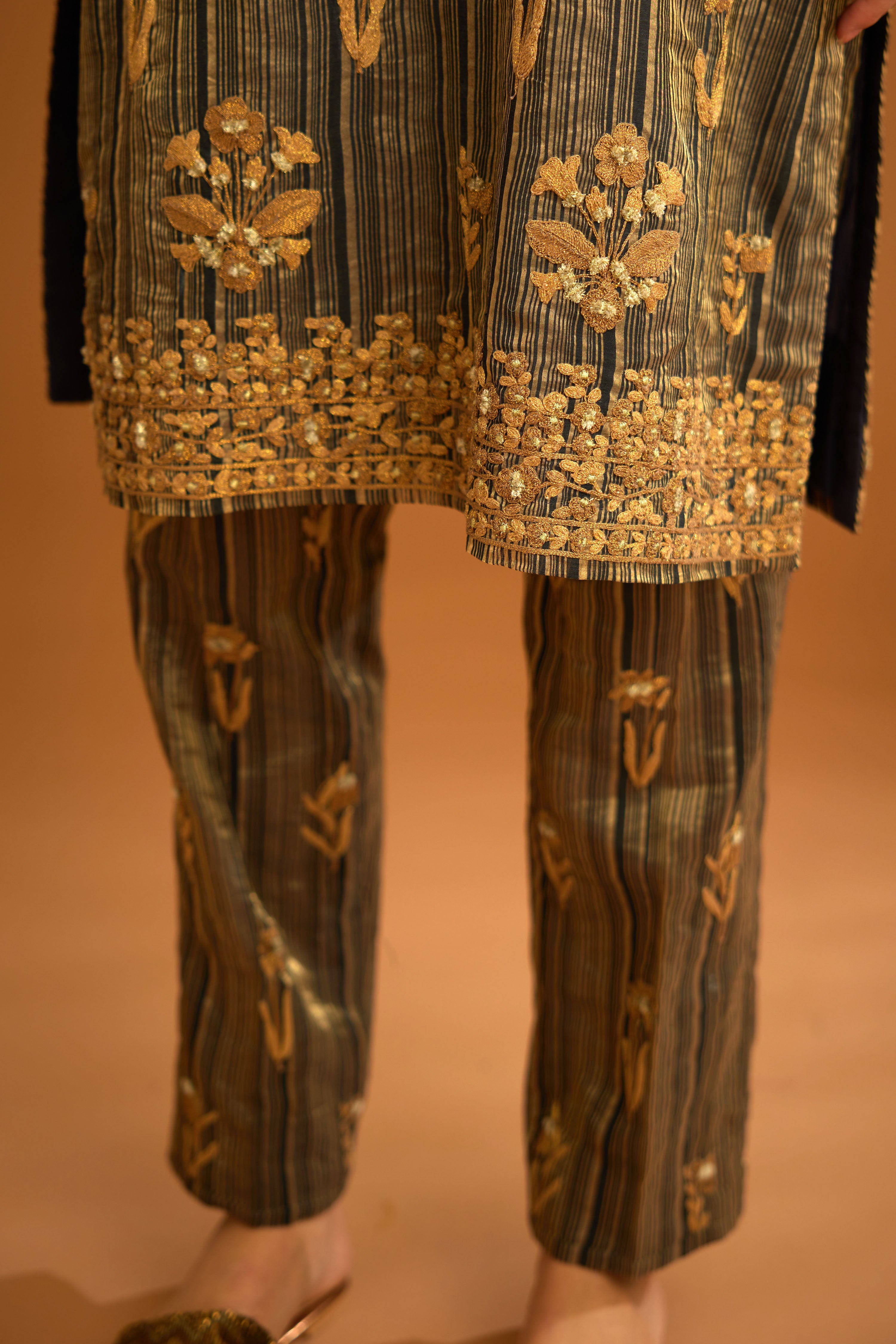 Carbon Black Kurta Set