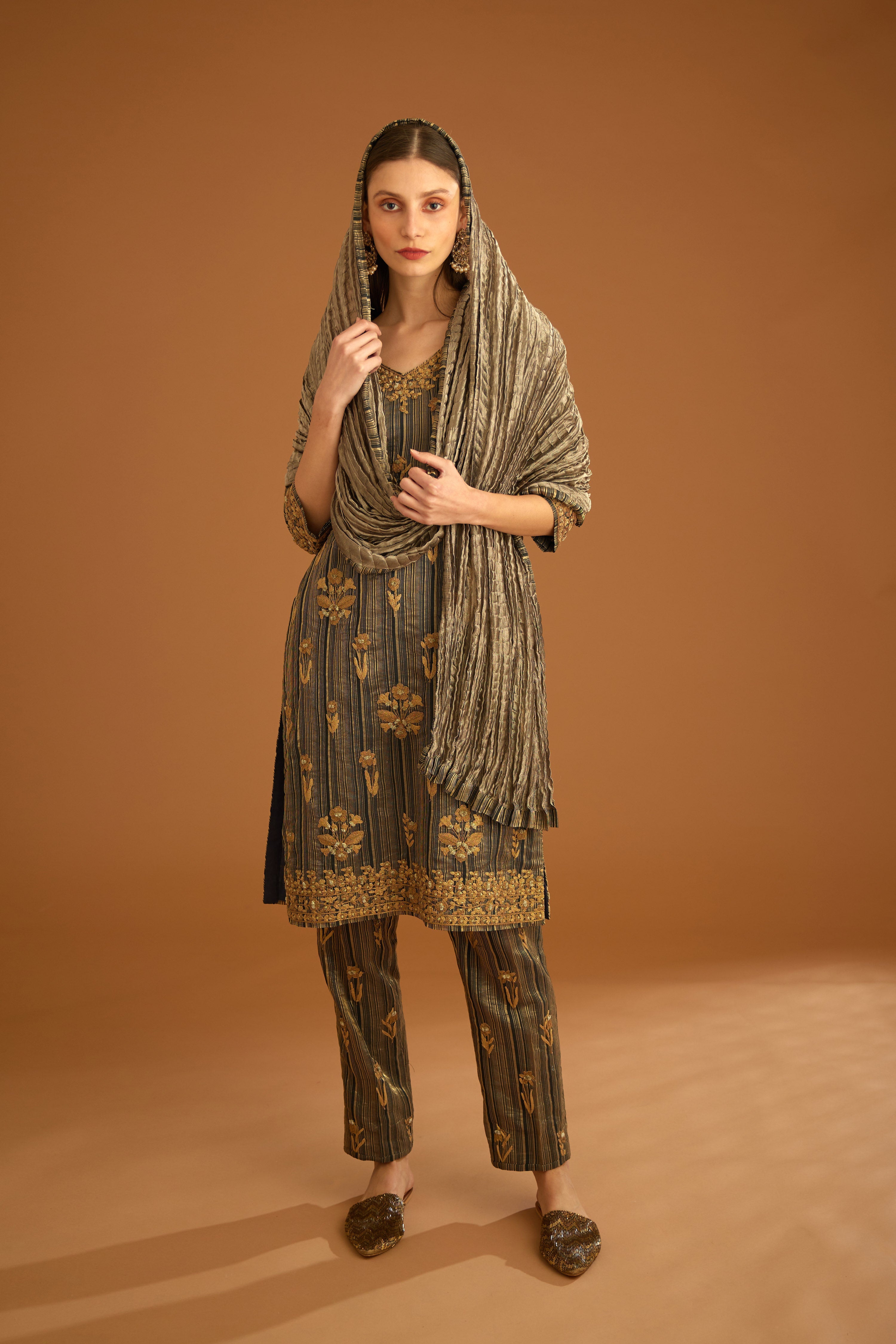 Carbon Black Kurta Set